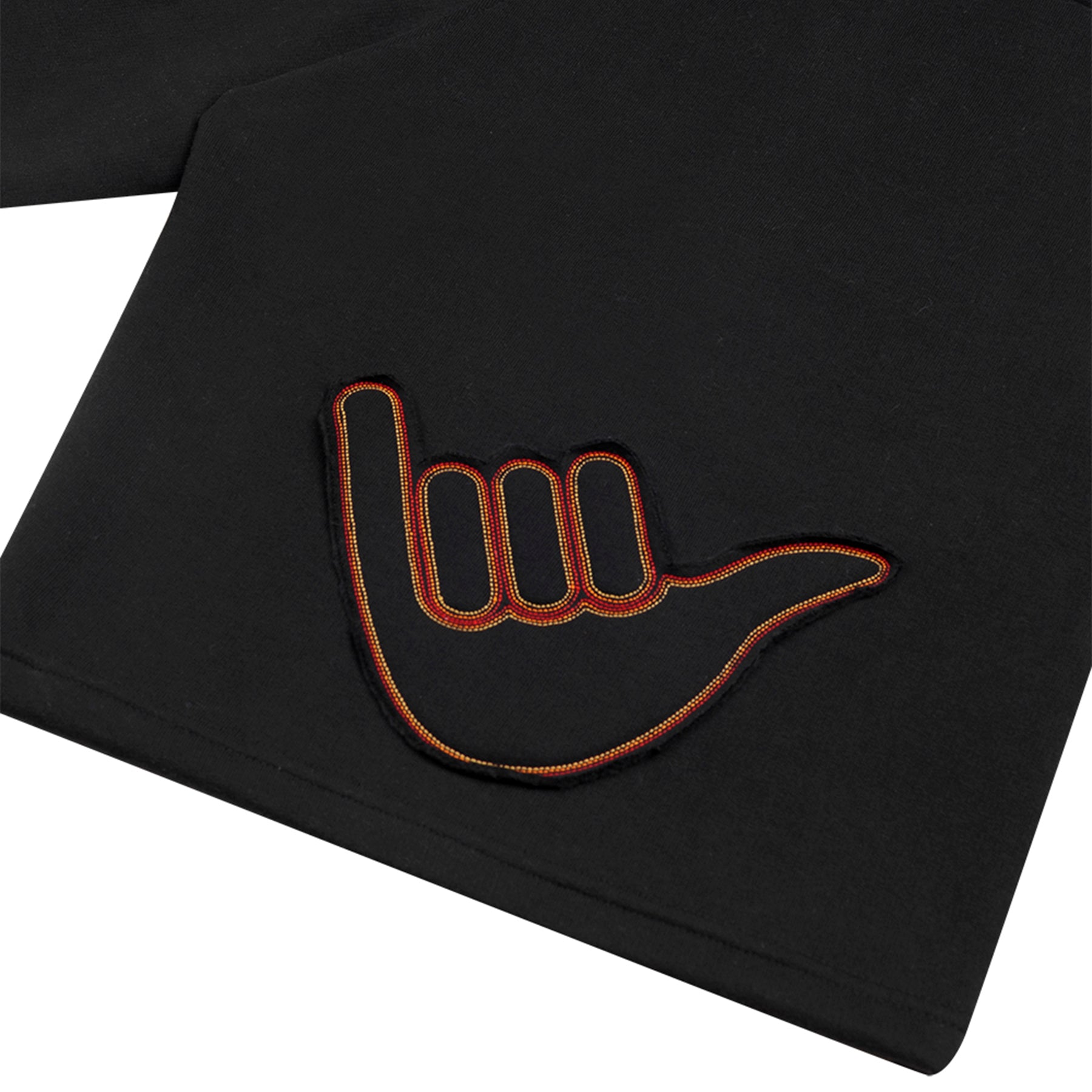 Bermuda de Moletom "Curvas de Campo" Preta