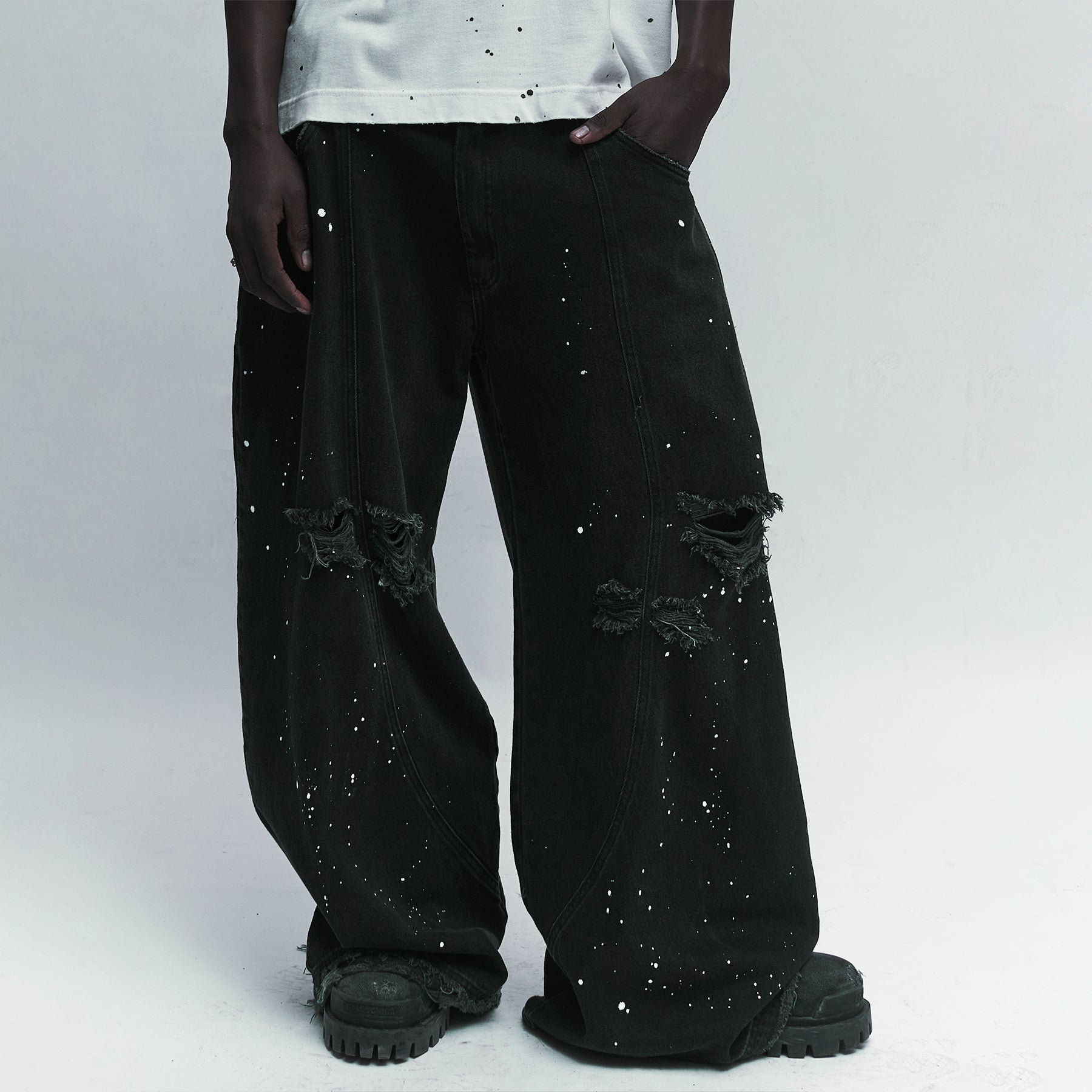 Calça Jeans "Damaged Work"