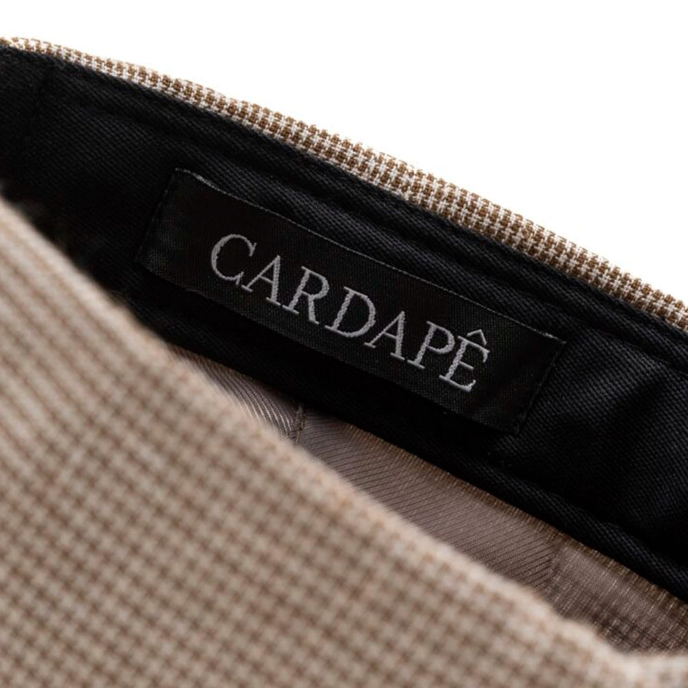 Boné Dad Hat "Pied Poule" Bege