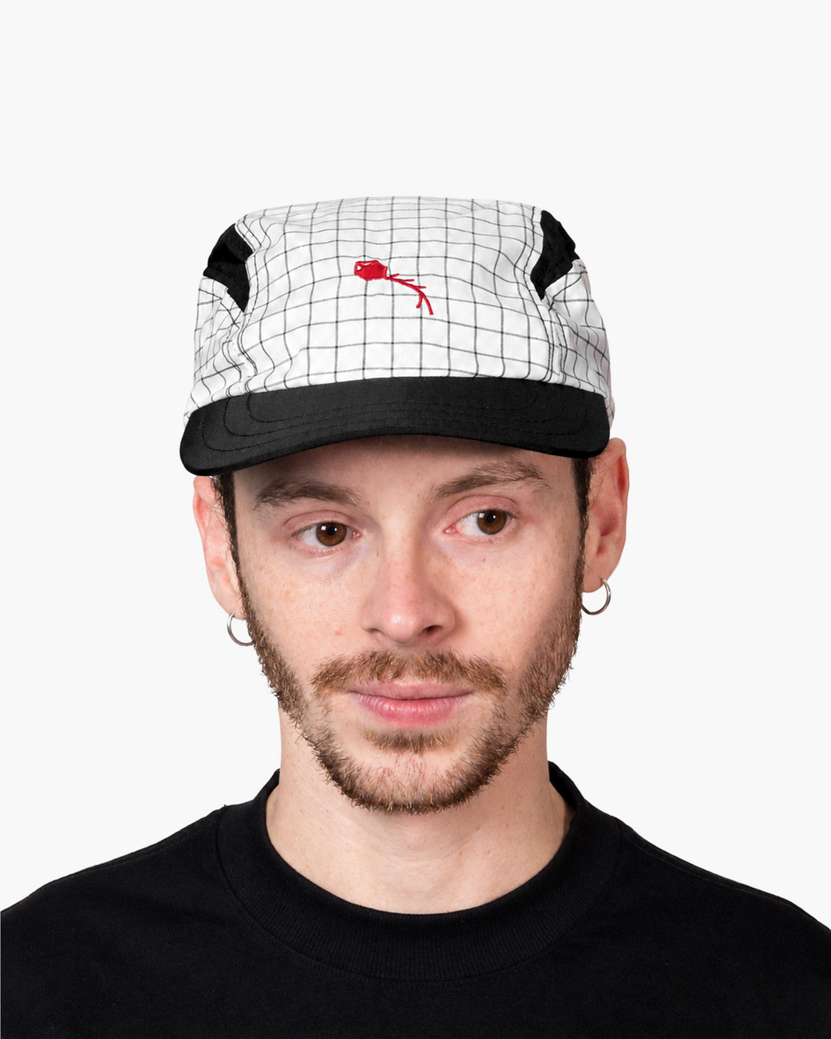 Boné Sport "Dynamic Plaid" Branco