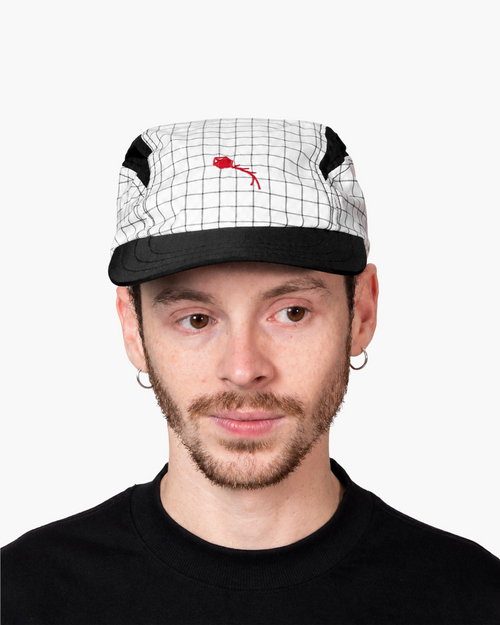Boné Sport "Dynamic Plaid" Branco
