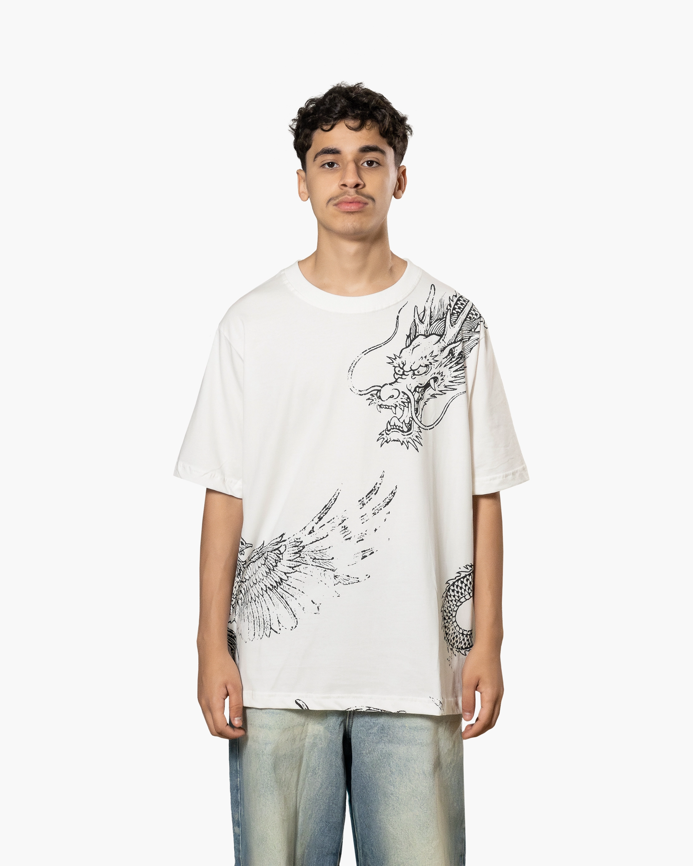 Camiseta "D&F" Branca
