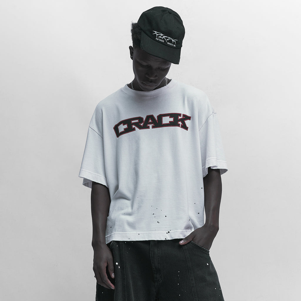 Camiseta "Crack" Branca