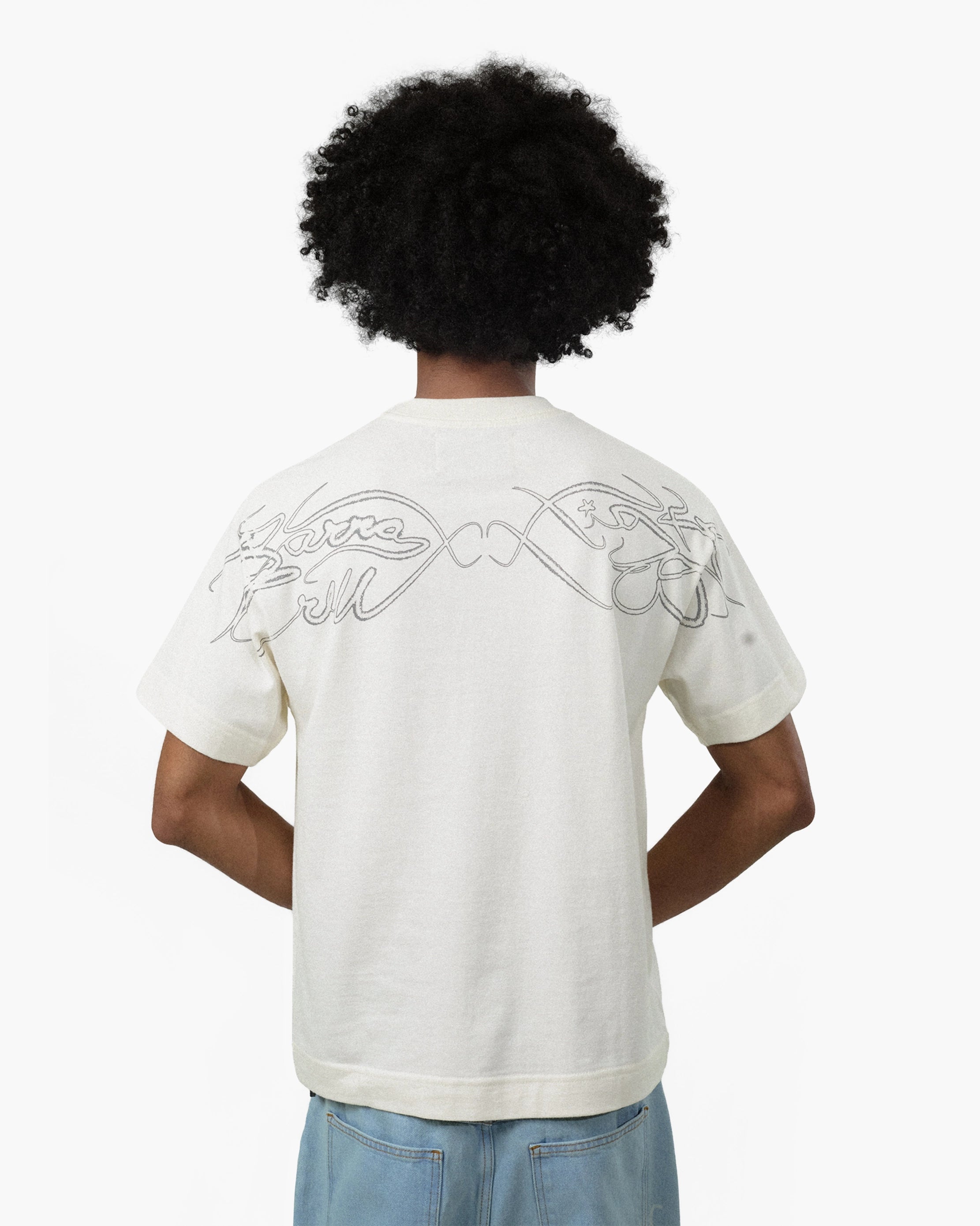 Camiseta "Assinatura" Branca