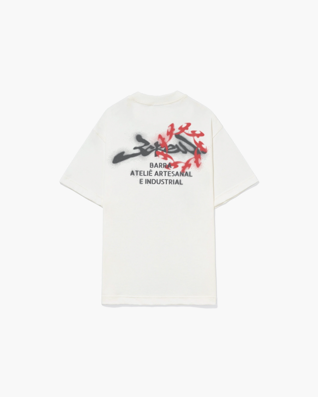 Camiseta "Ateliê Stencil" Branca
