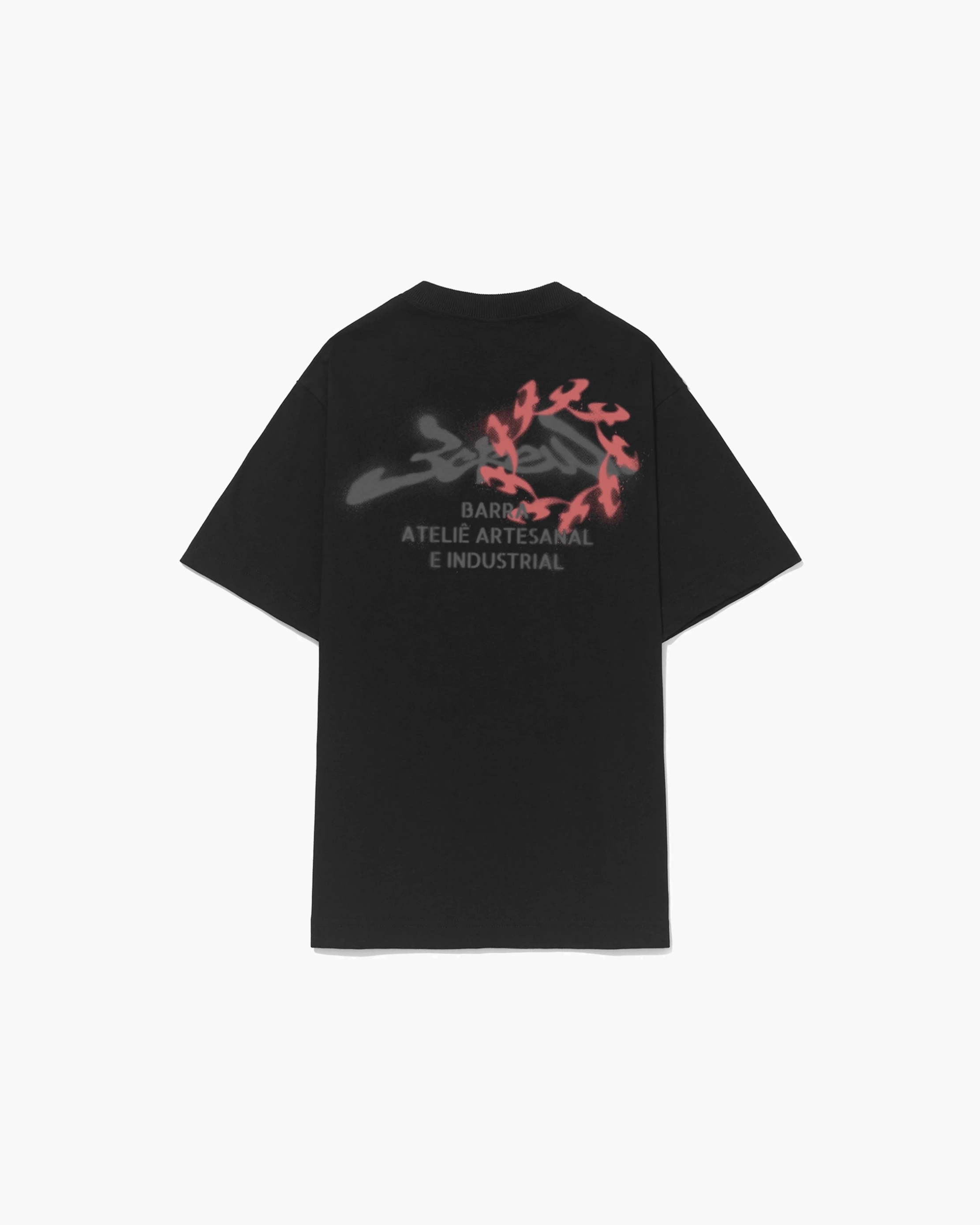 Camiseta "Ateliê Stencil" Preta