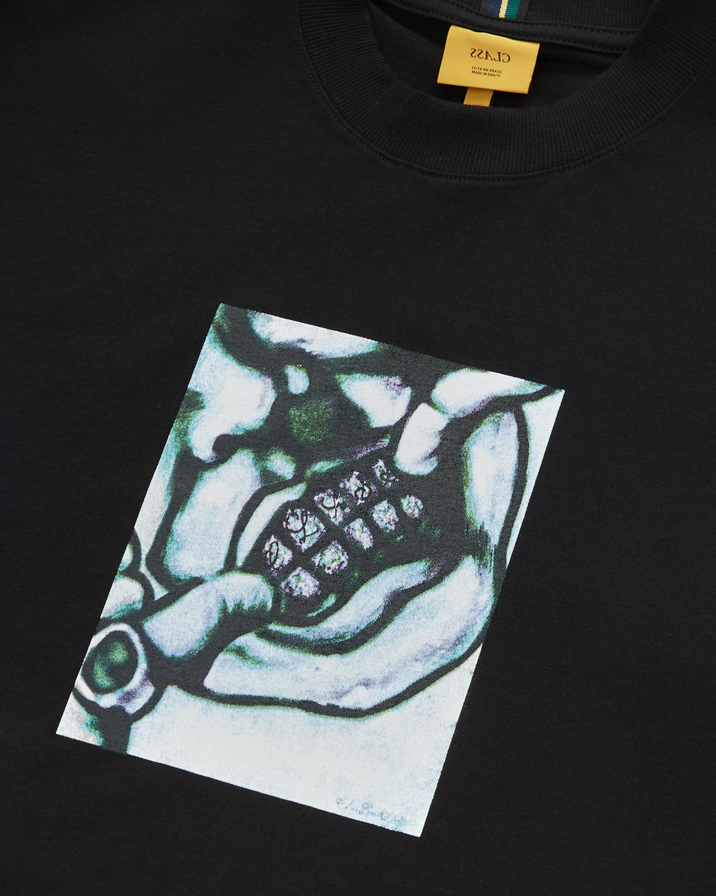 Camiseta "Forced Smile" Preta