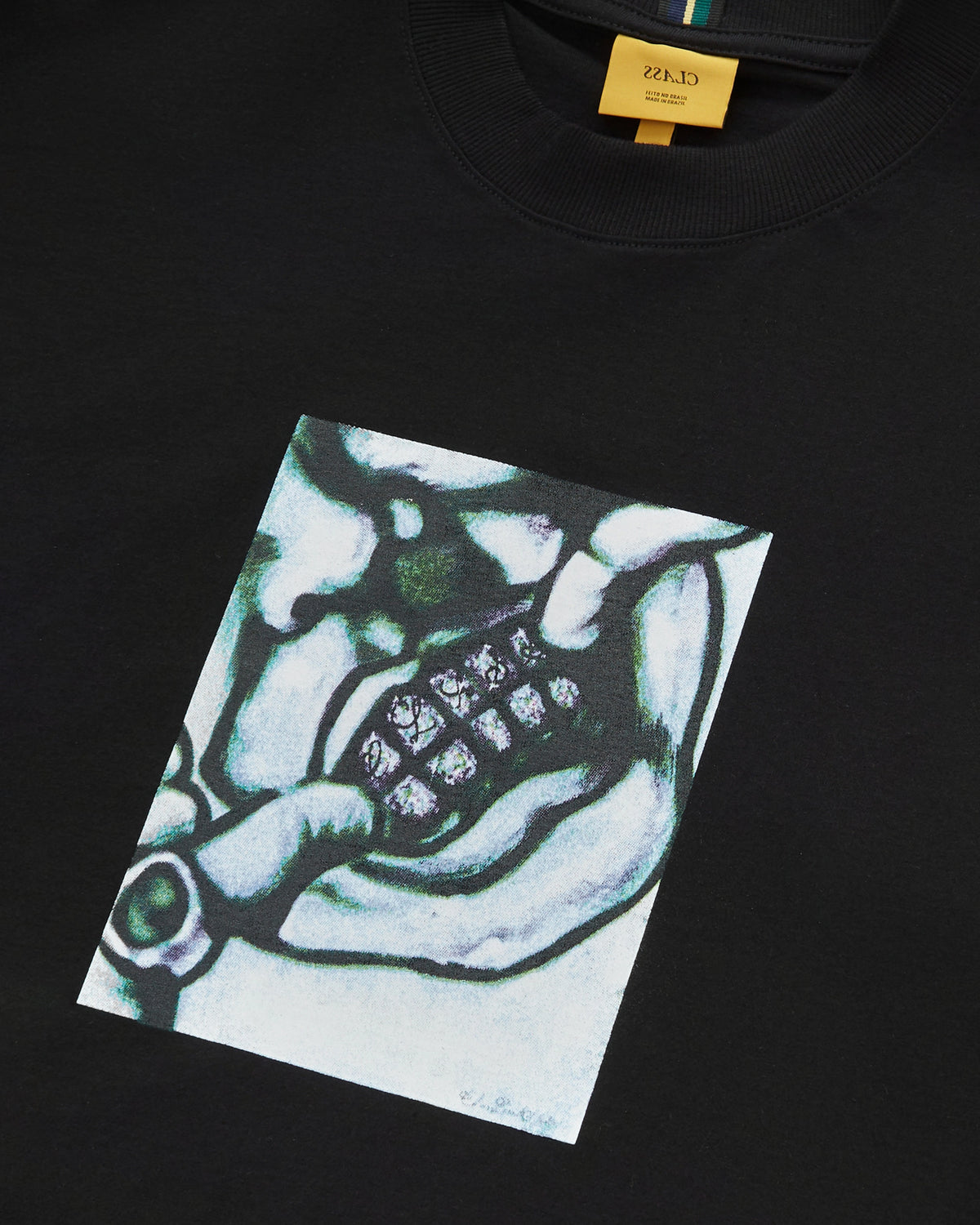 Camiseta "Forced Smile" Preta