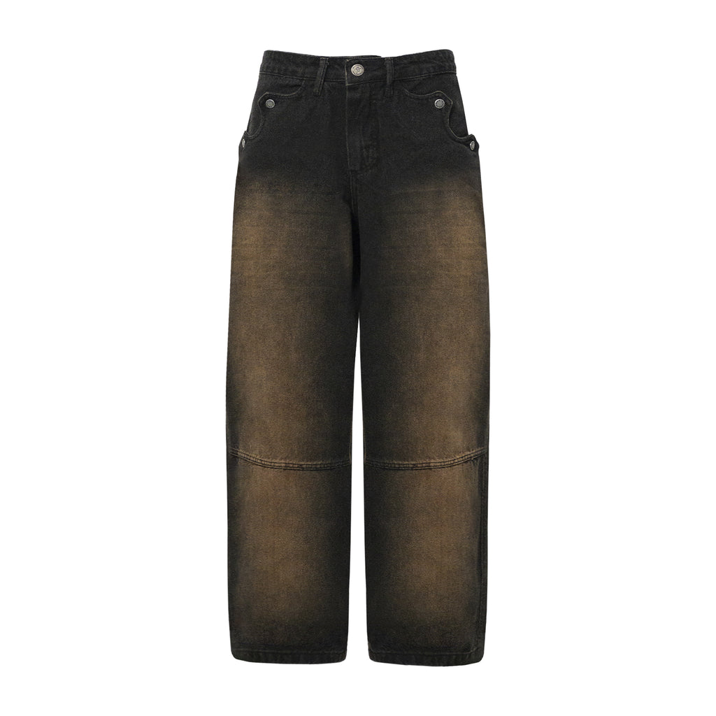 Calça Jeans “Coração” Marrom