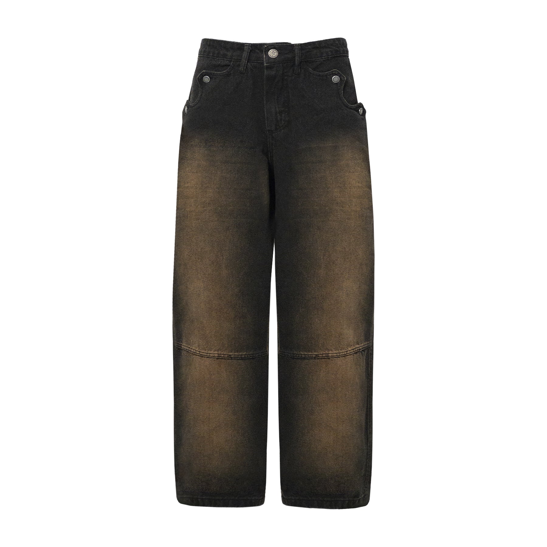 Calça Jeans “Coração” Marrom