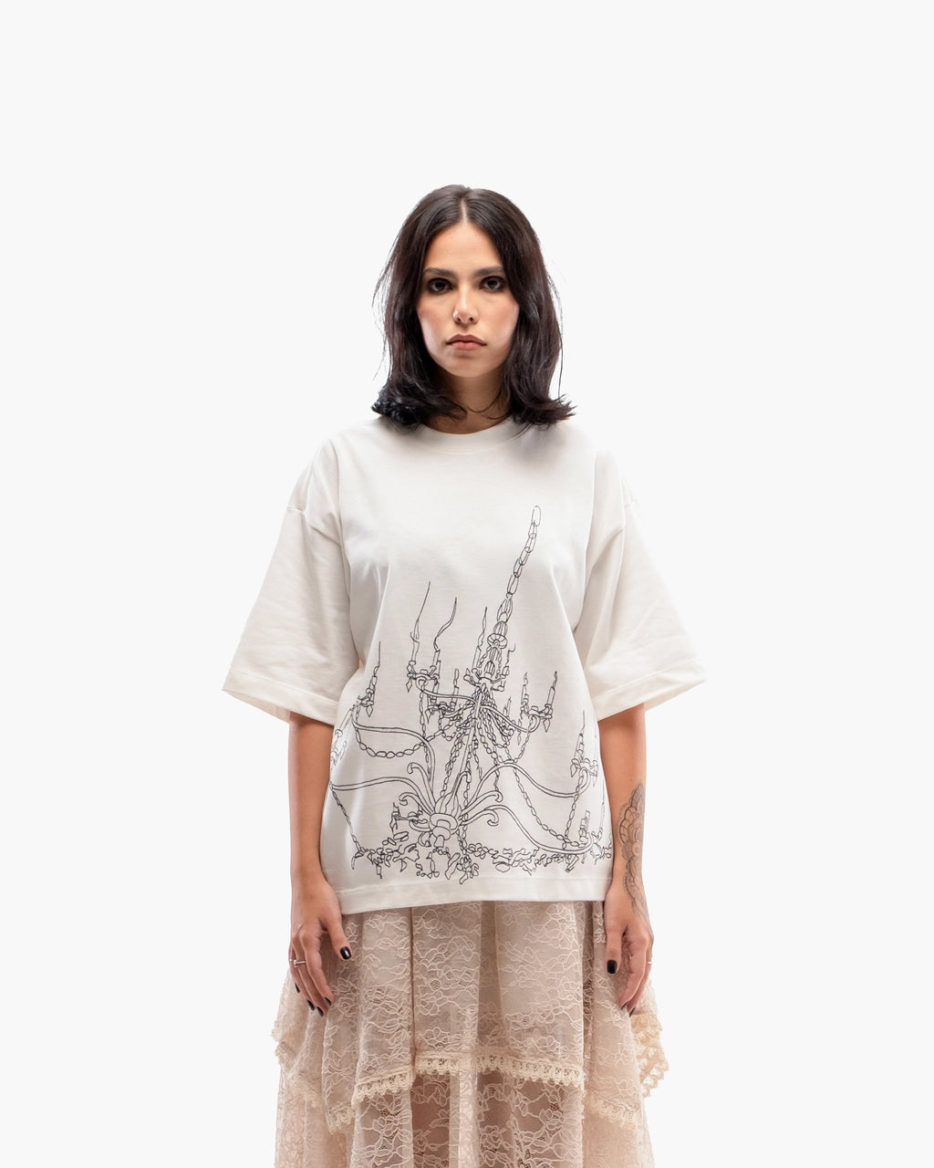 Camiseta "Chandelier" Branca