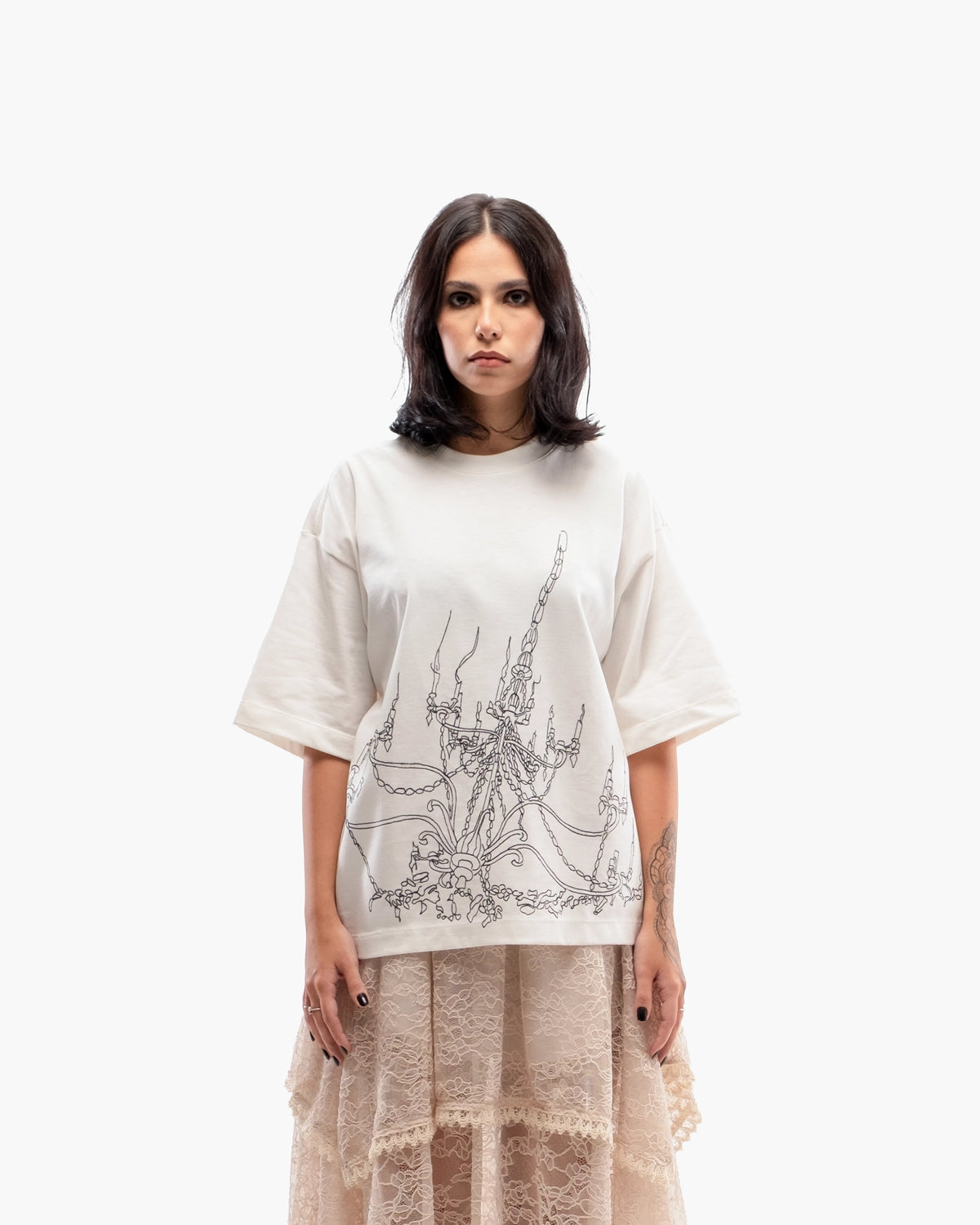 Camiseta "Chandelier" Branca