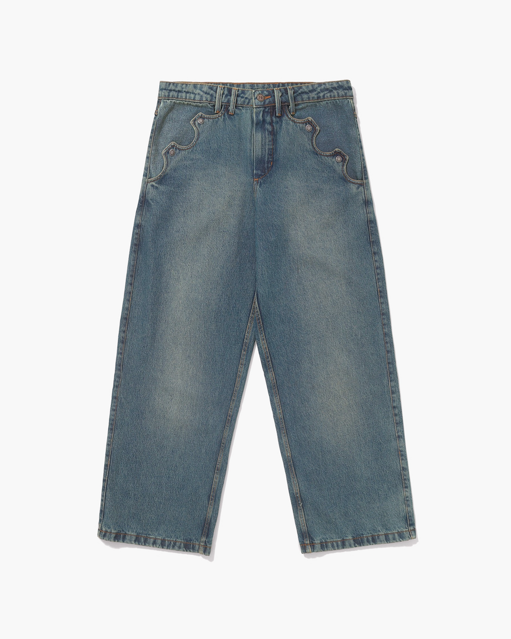 Calça Jeans "Reta" Azul
