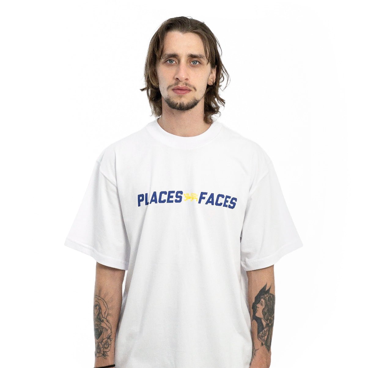 Camiseta "Logos" Branca - Drop Company