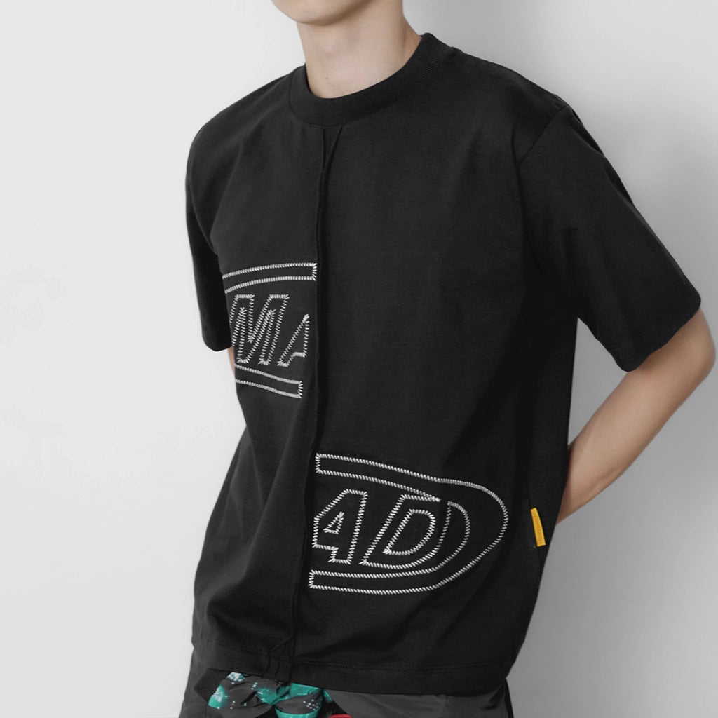 Camiseta "Portal Bordado 2.0" Preta - Drop Company