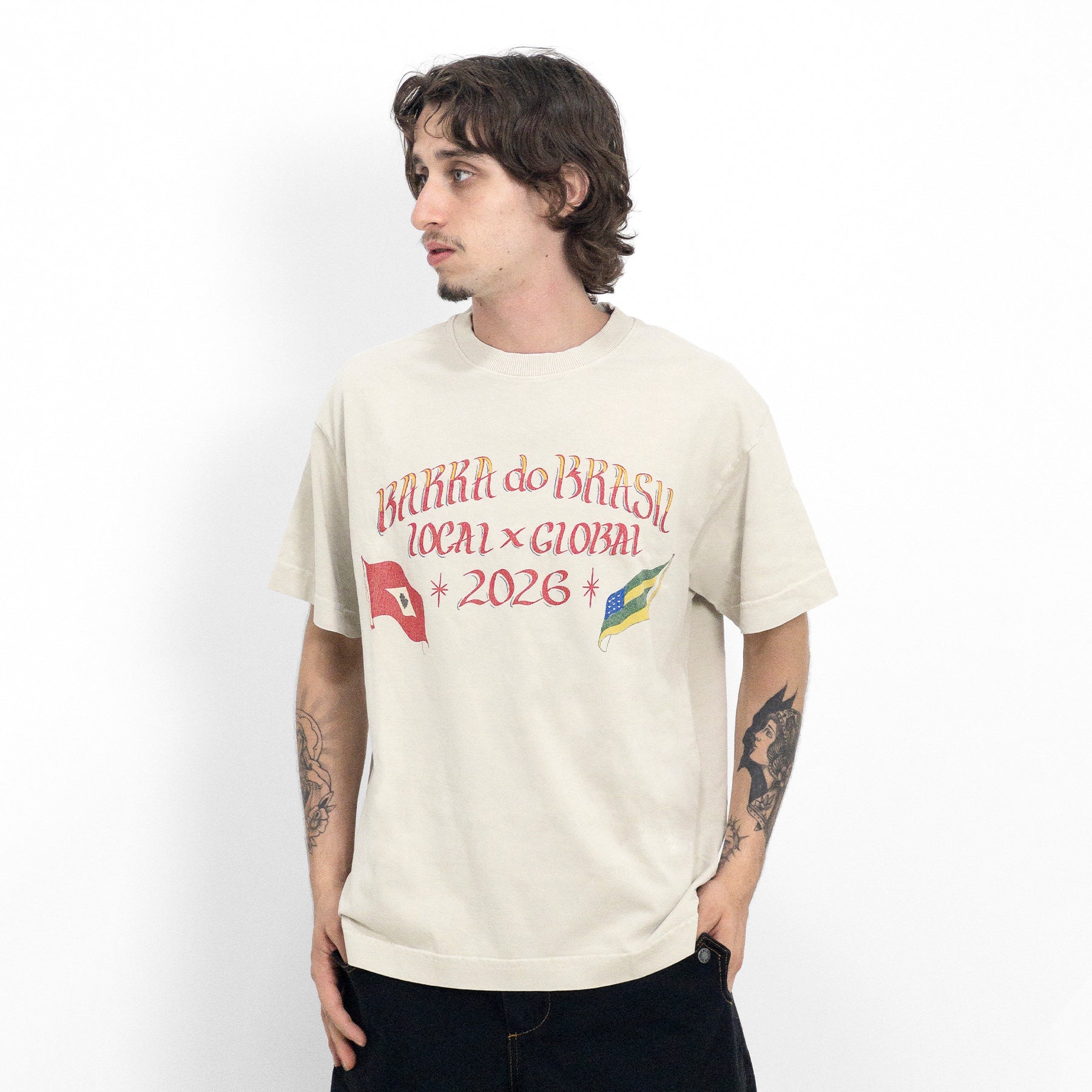 Camiseta "Vernacular" Branca - Drop Company