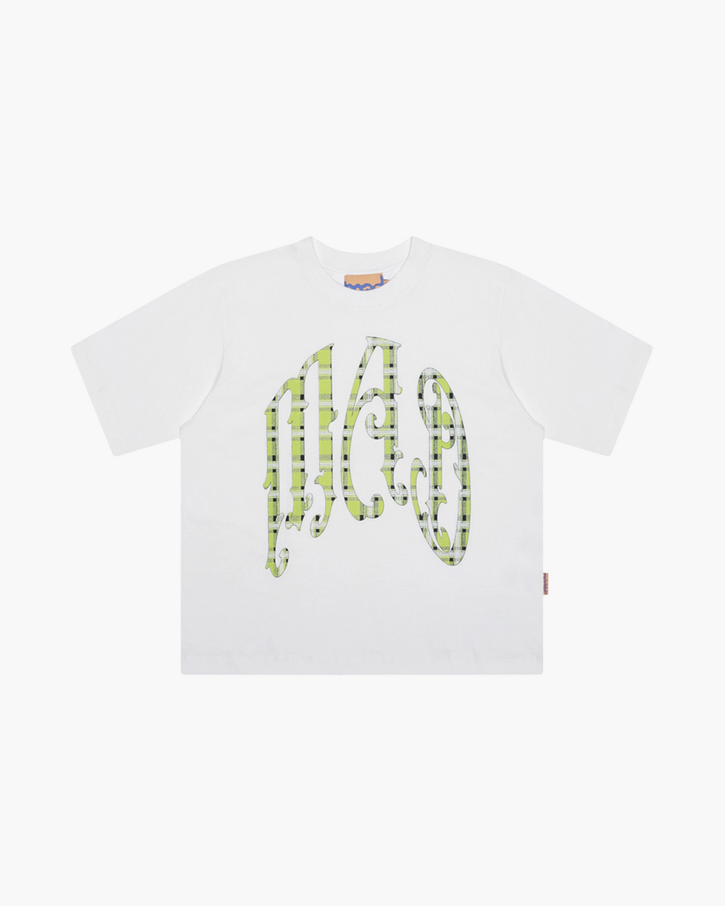Camiseta "Xadrez Verde" Branca