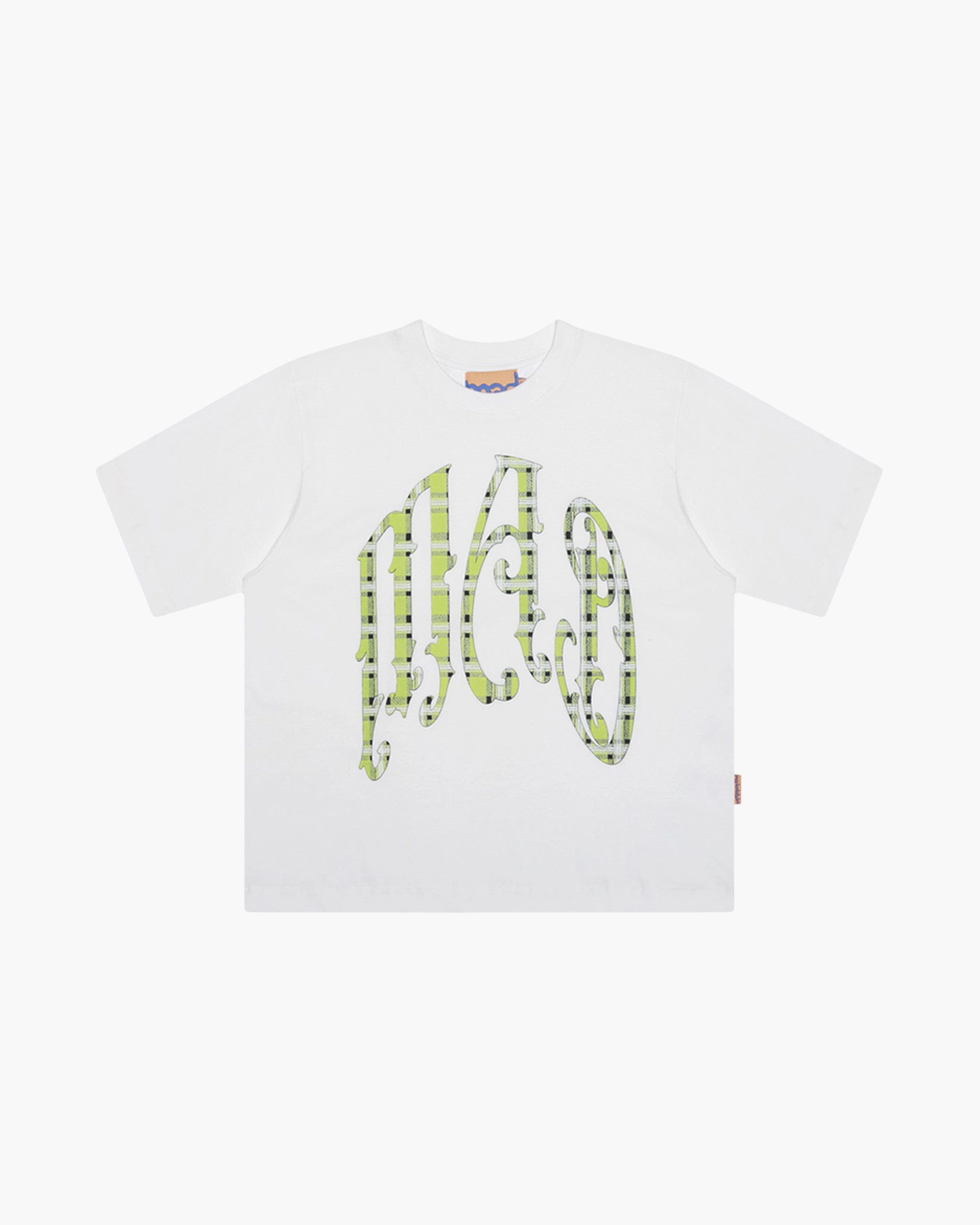Camiseta "Xadrez Verde" Branca