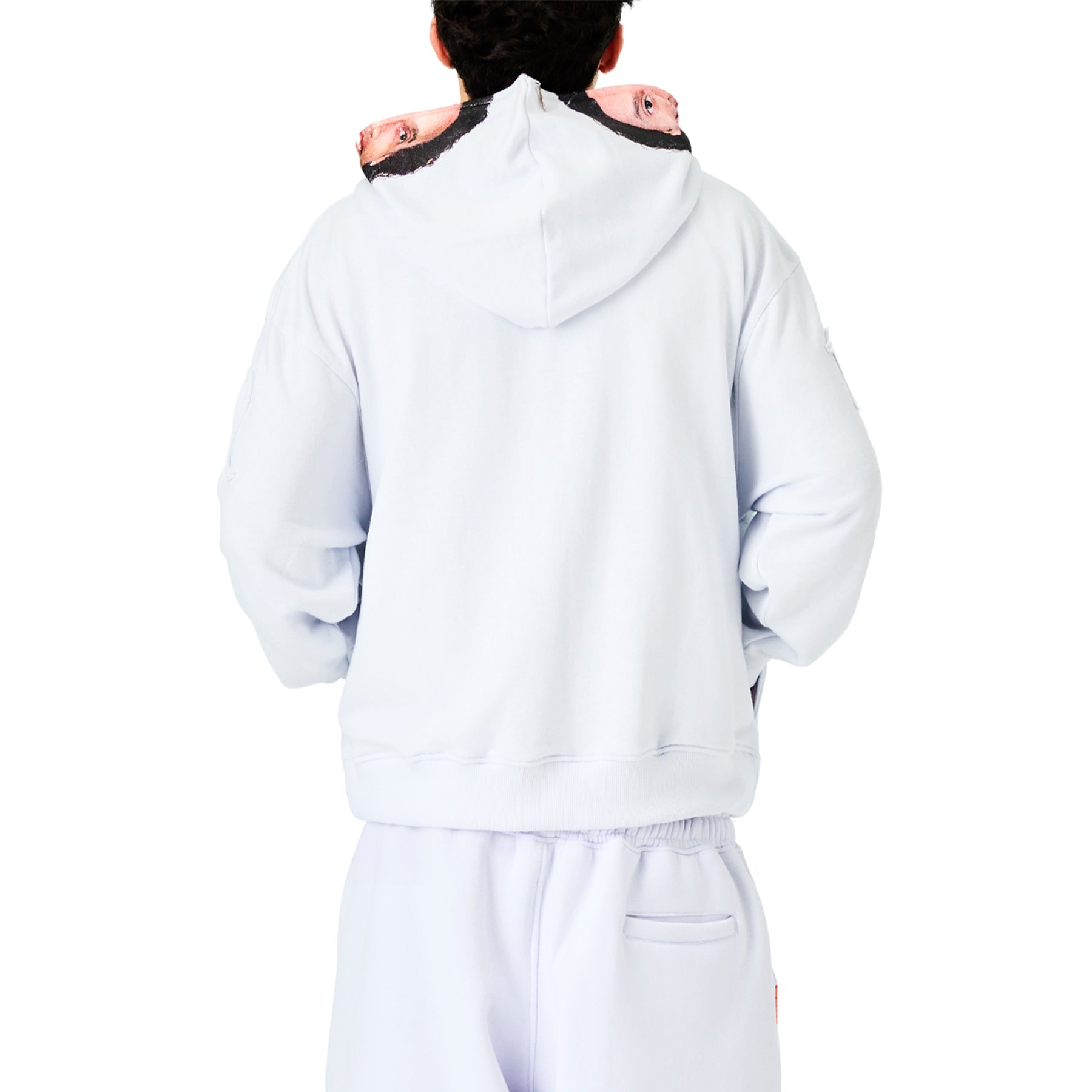 Casaco Moletom "Full Zip Sósia" Branco - Drop Company