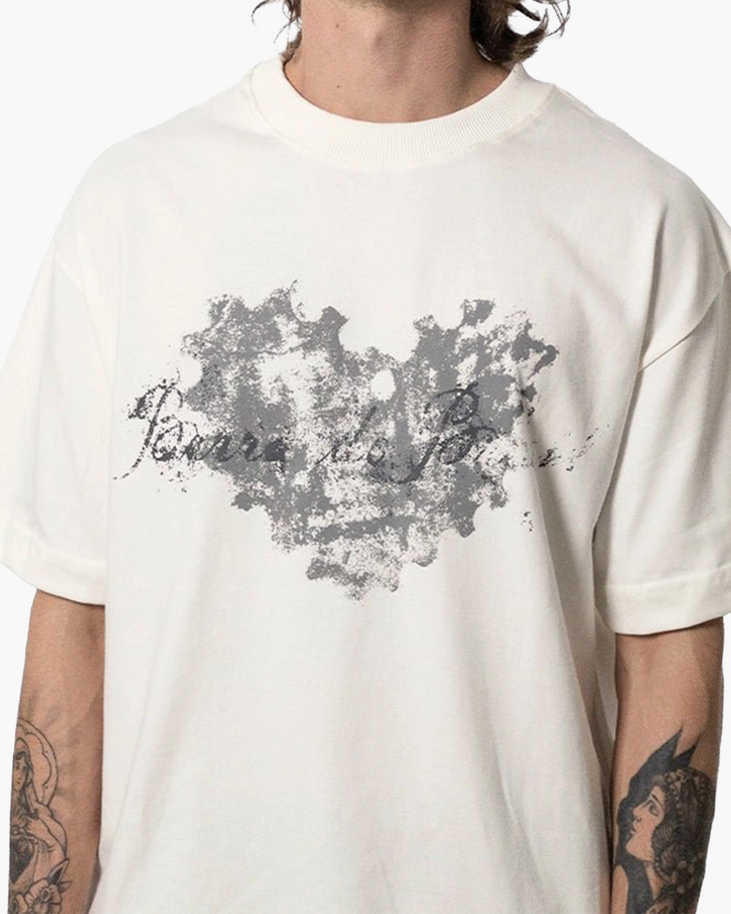Camiseta "Coração Remix" Branca