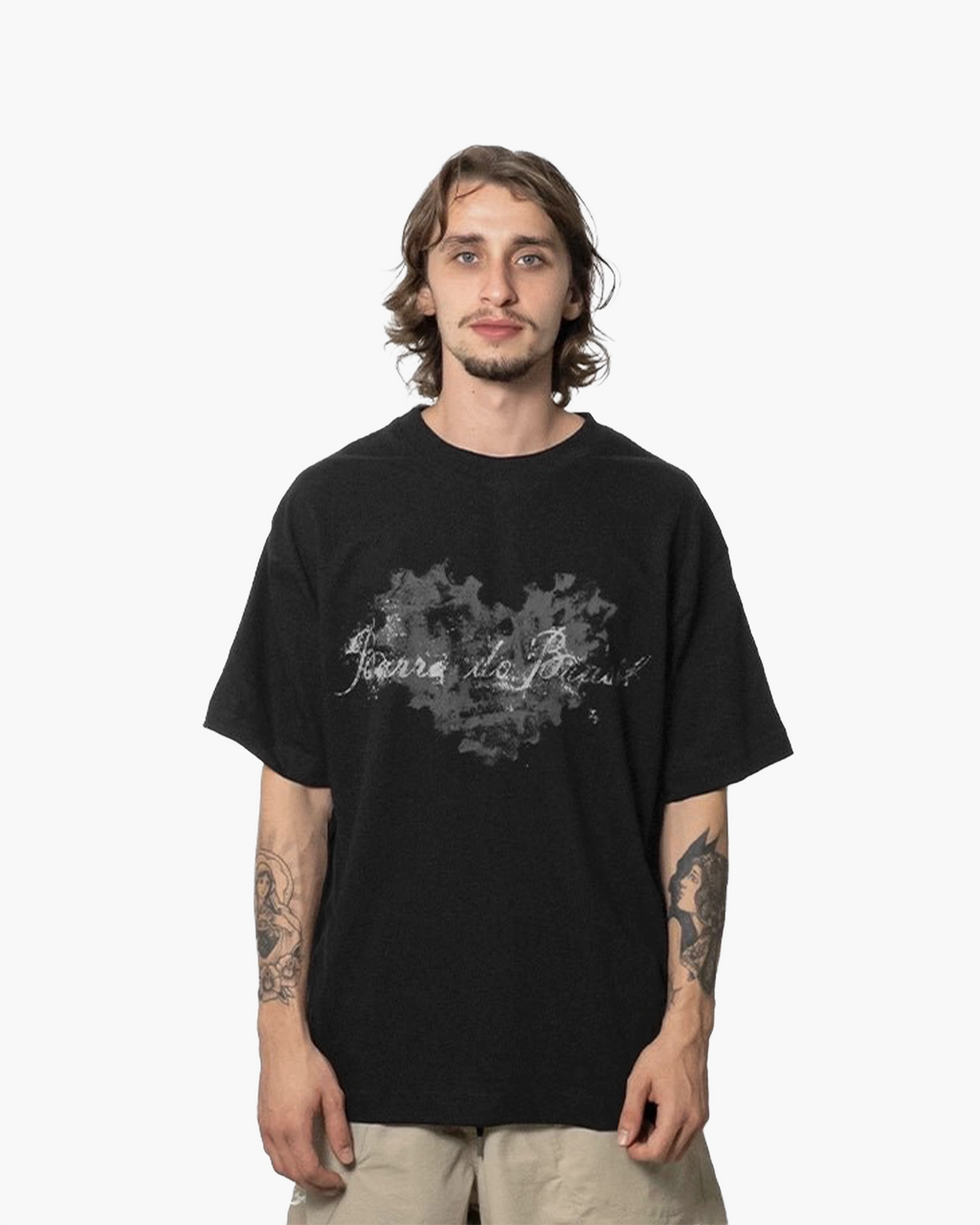 Camiseta "Coração Remix" Preta