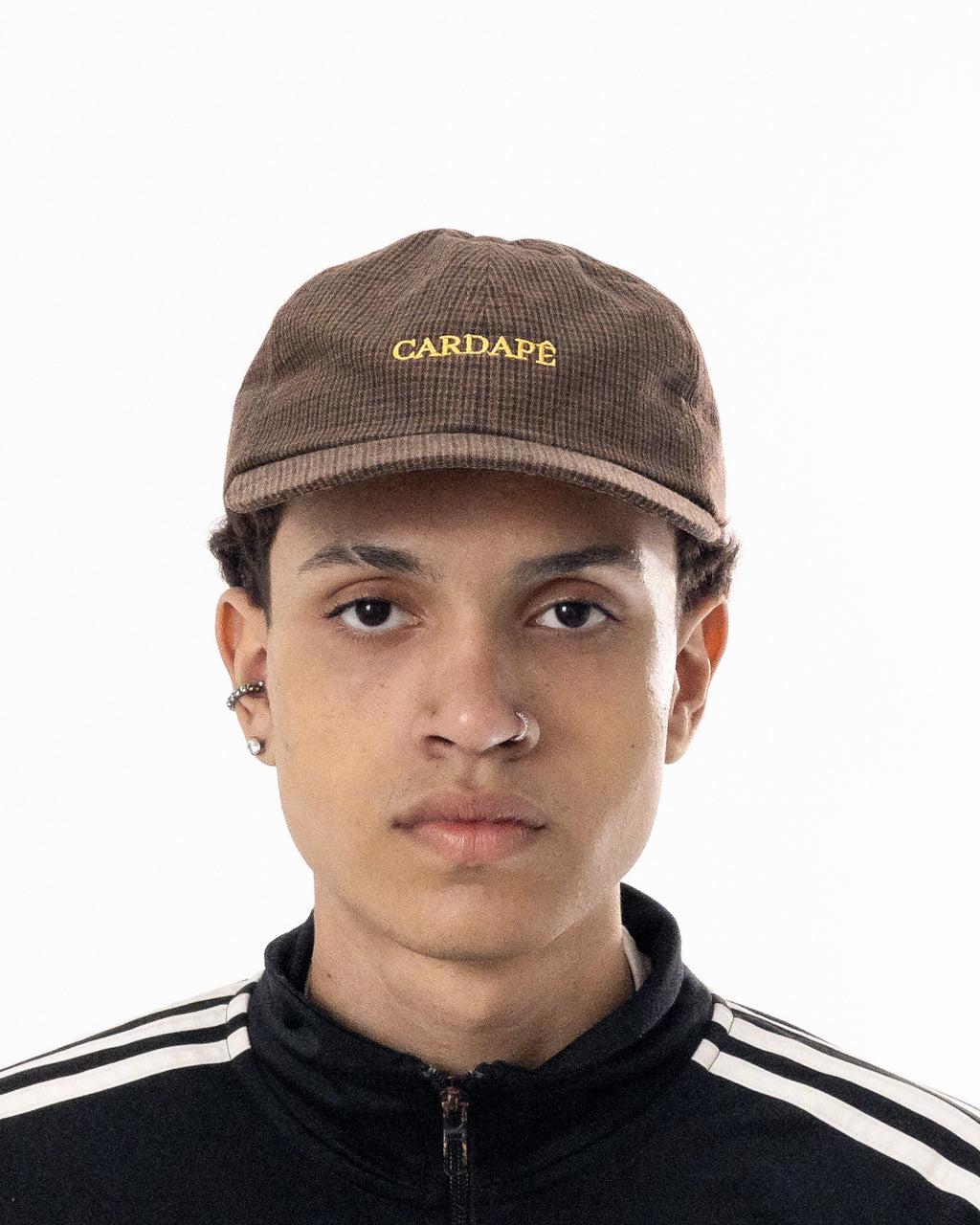 Boné Dad Hat "Xadrez" Marrom