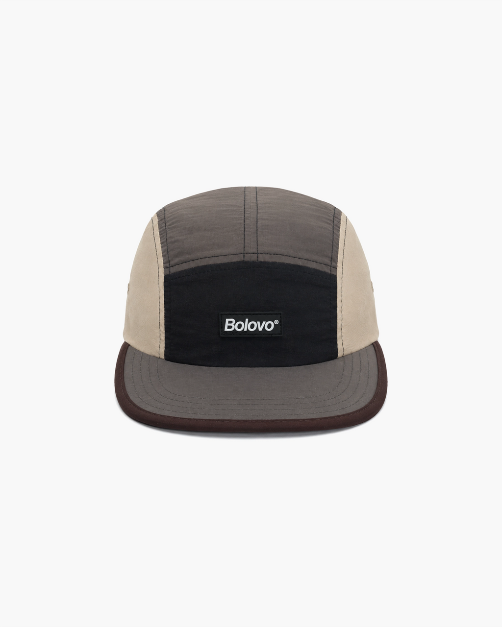 Boné Five Panel "Colorblock" Marrom