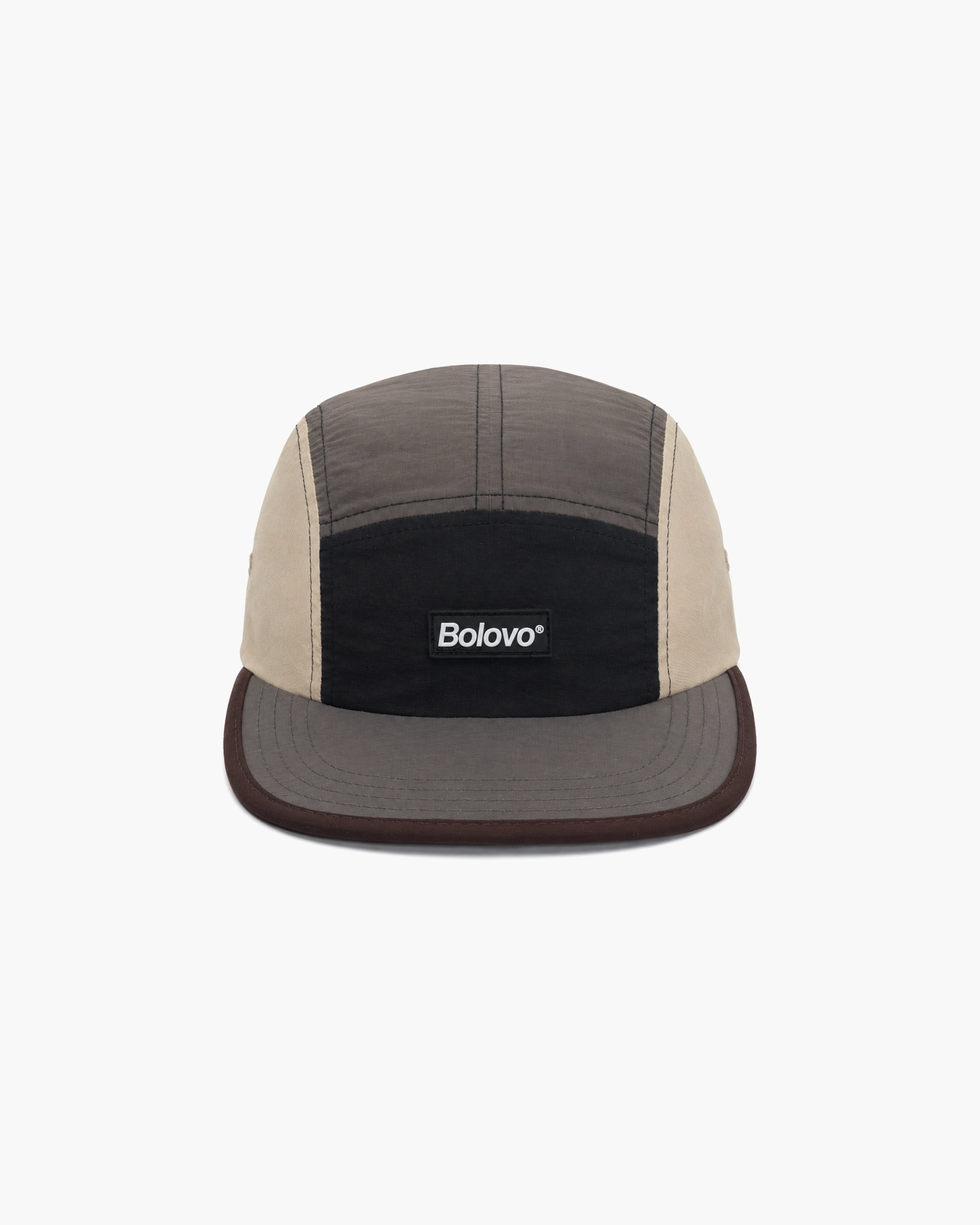 Boné Five Panel "Colorblock" Marrom