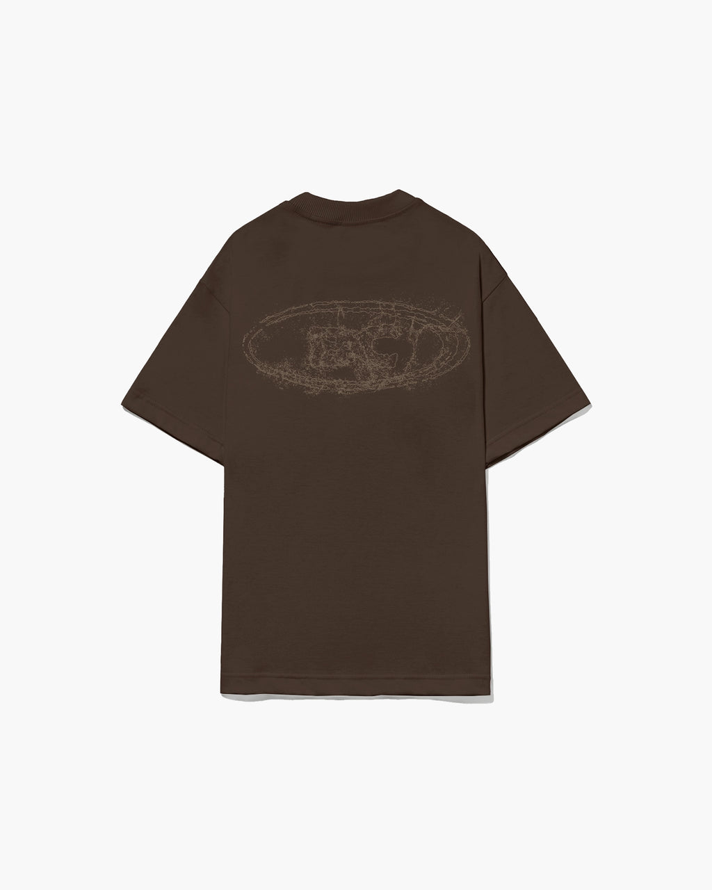Camiseta "Logo Remix" Marrom