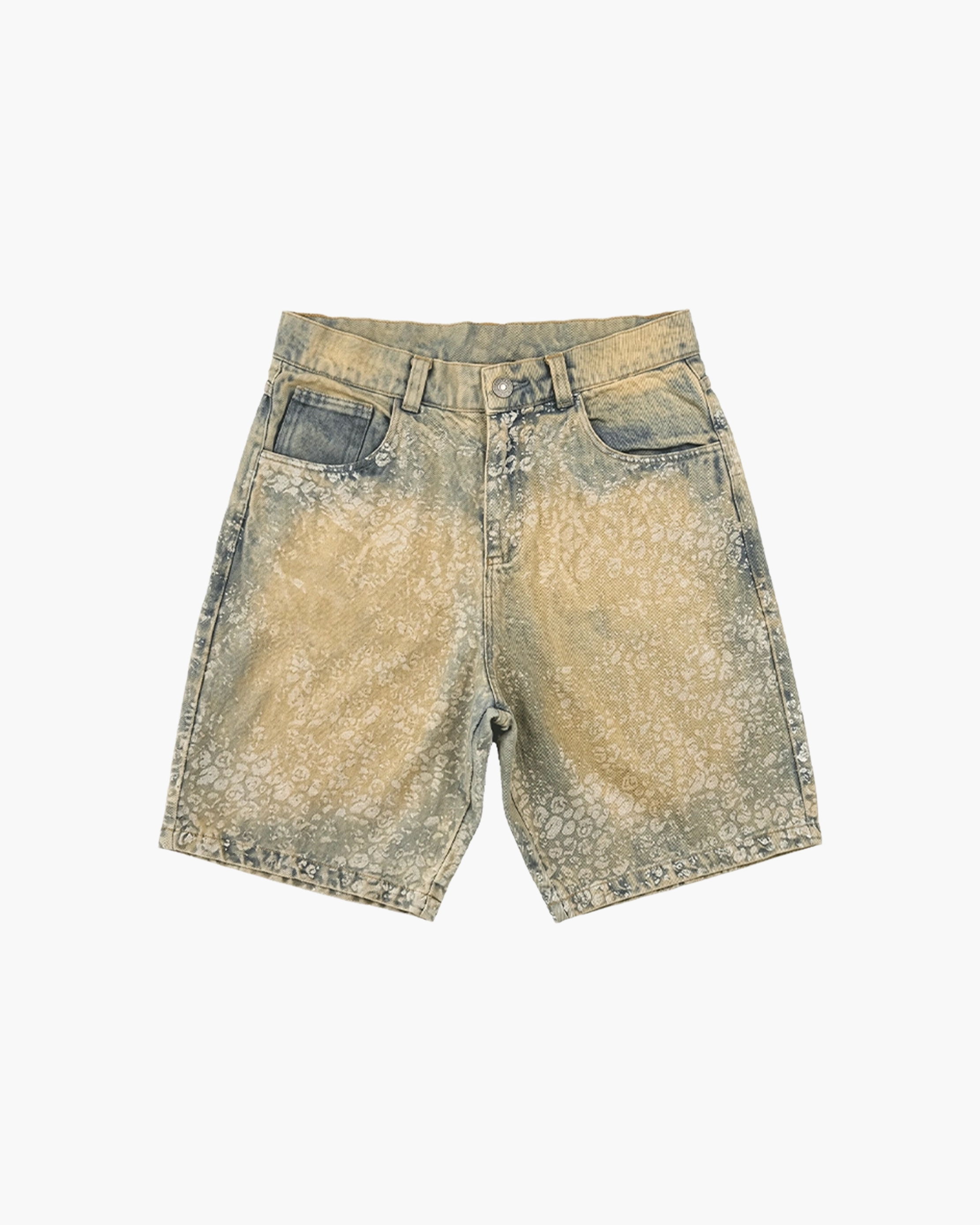 Bermuda Jeans "Mancha Onça"
