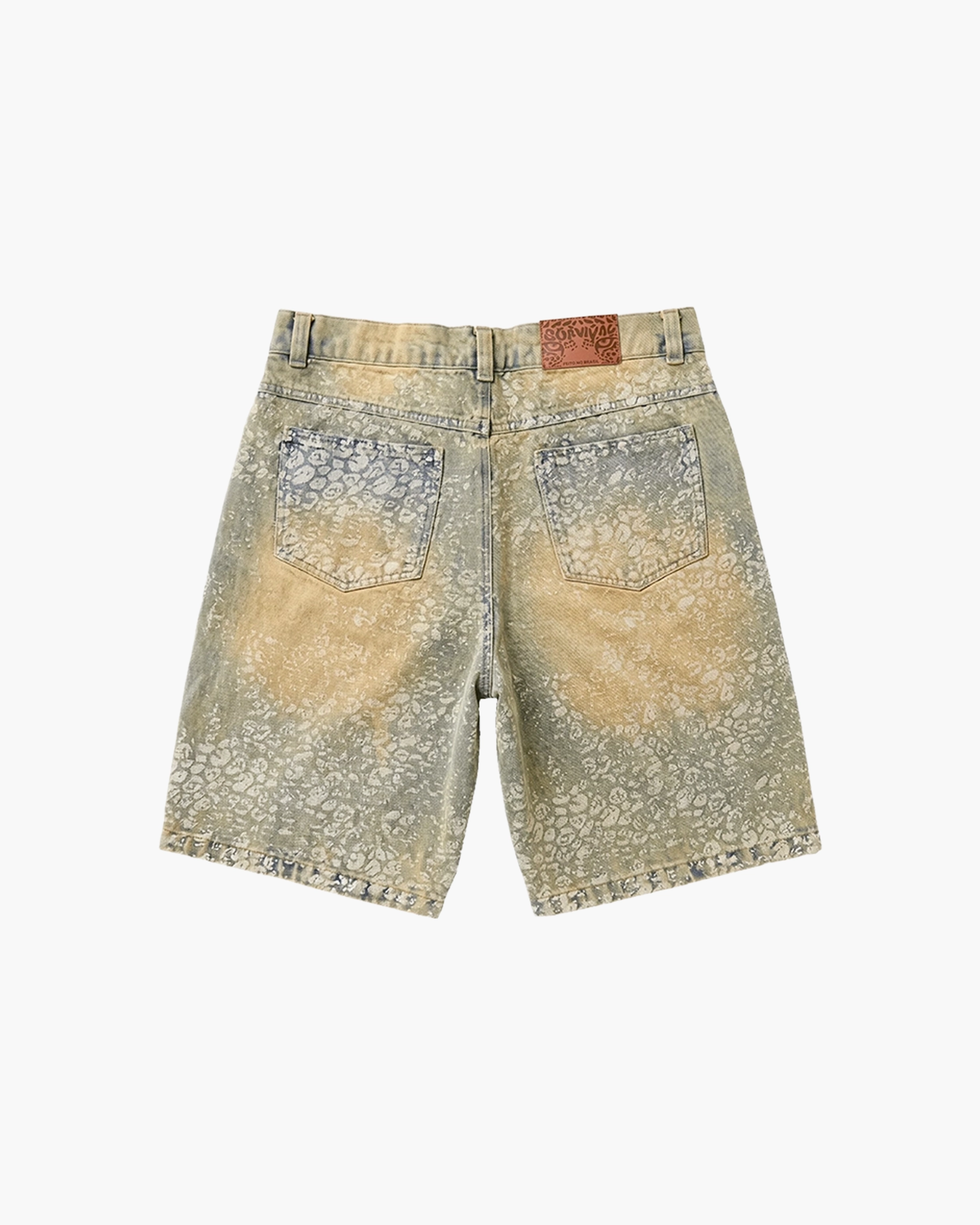 Bermuda Jeans "Mancha Onça"