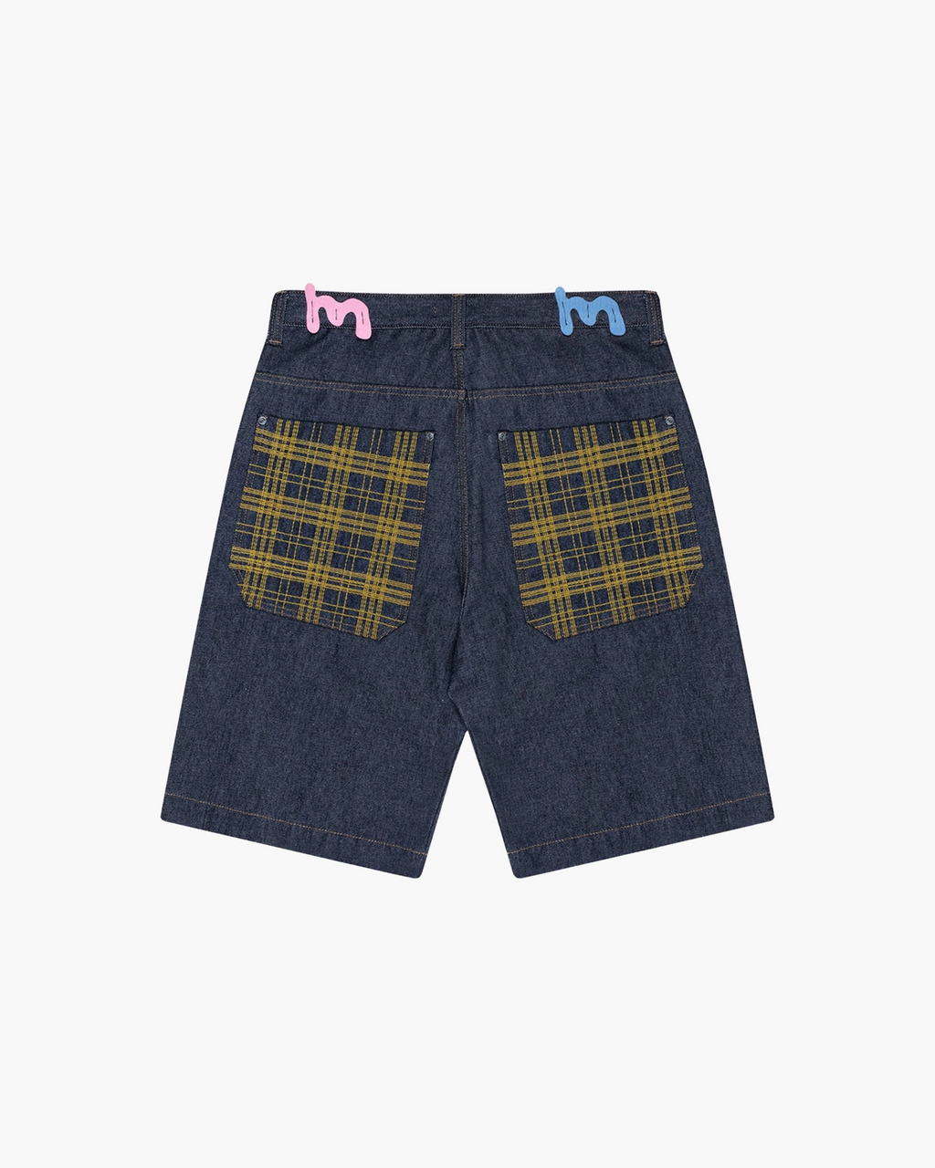 Bermuda Jeans "Laser Xadrez"