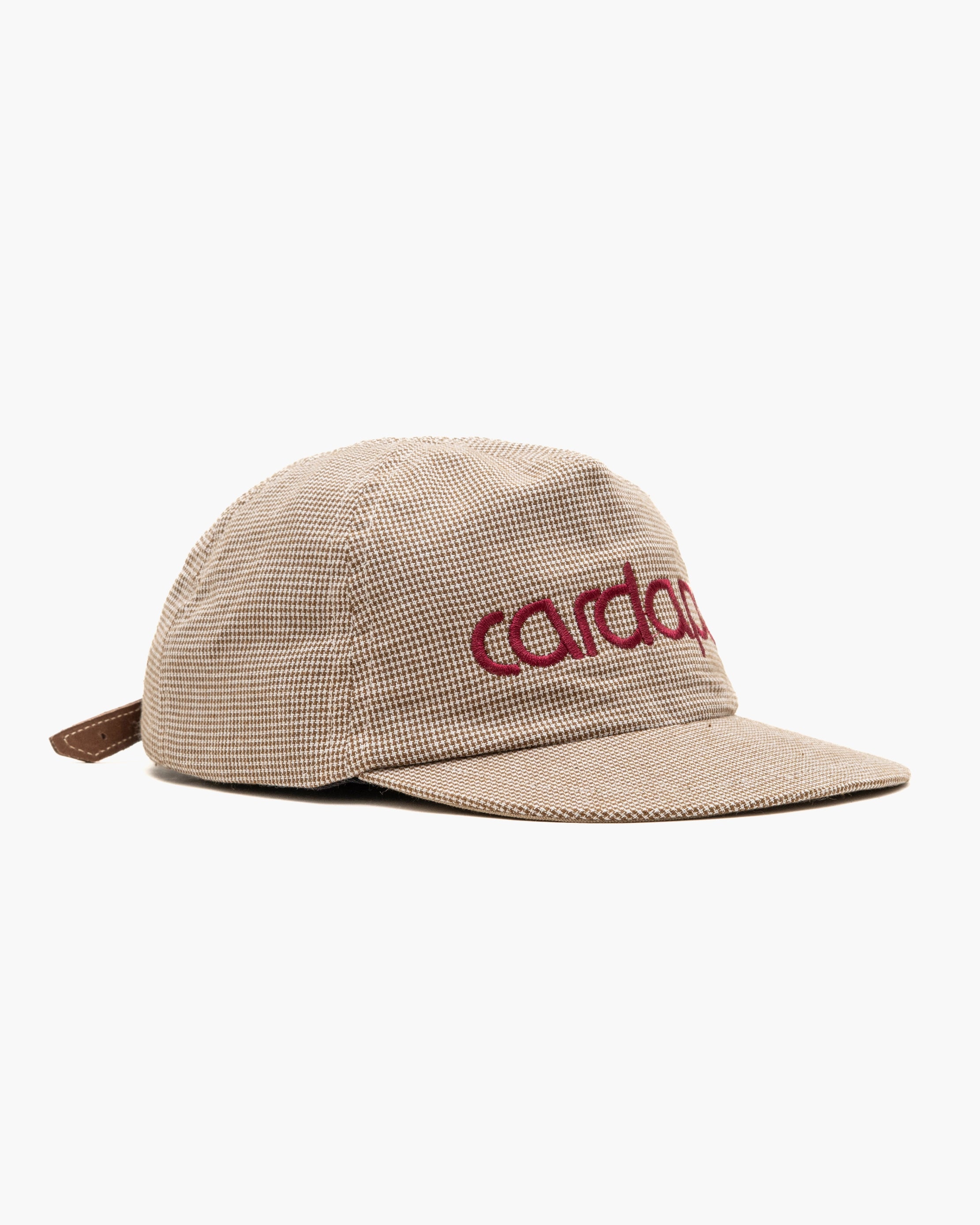Boné Trucker "Pied Poule" Bege