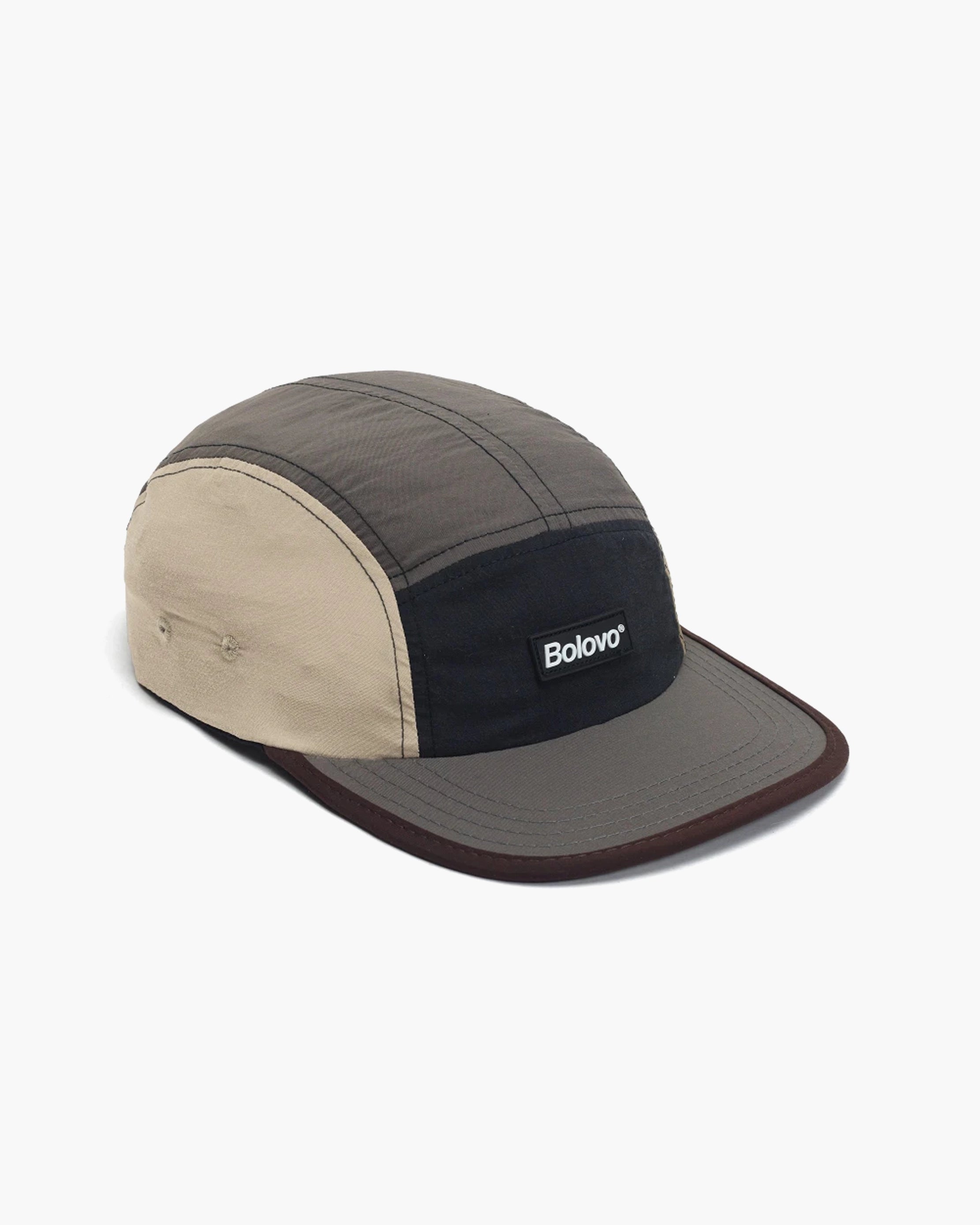Boné Five Panel "Colorblock" Marrom