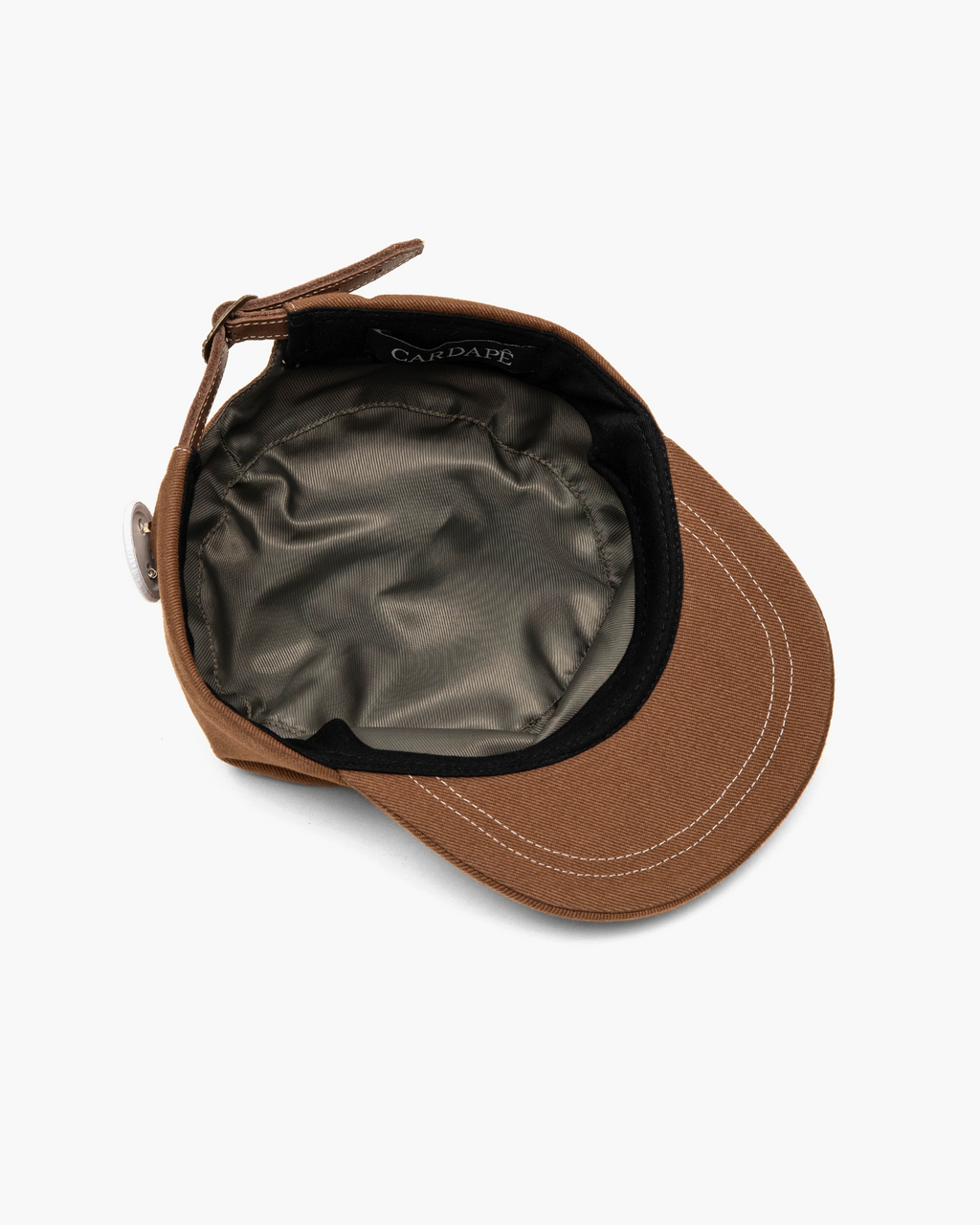 Boné "Pill Box" Marrom