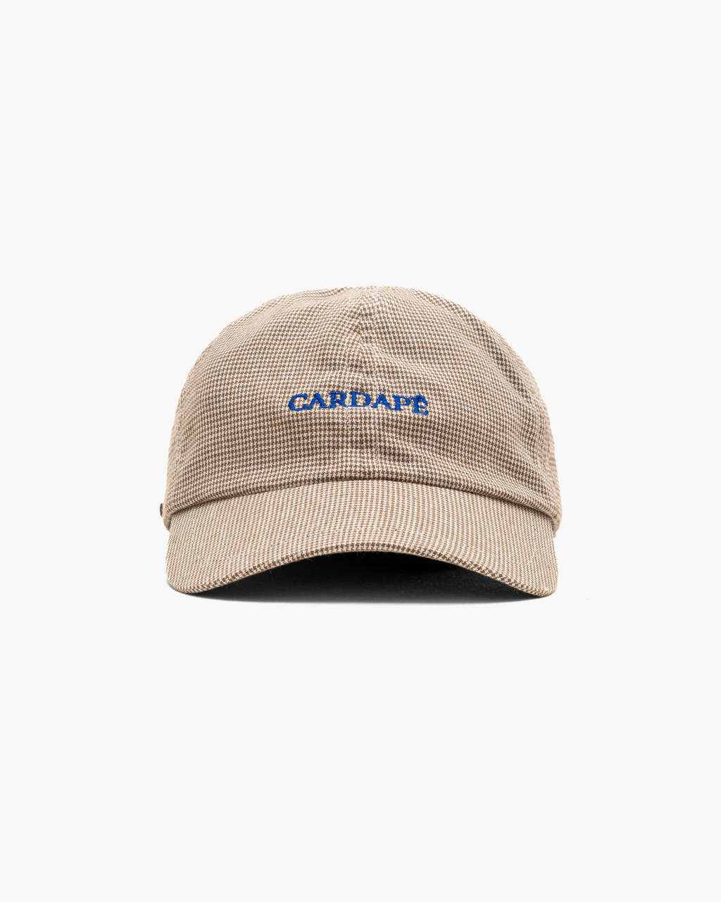 Boné Dad Hat "Pied Poule" Bege