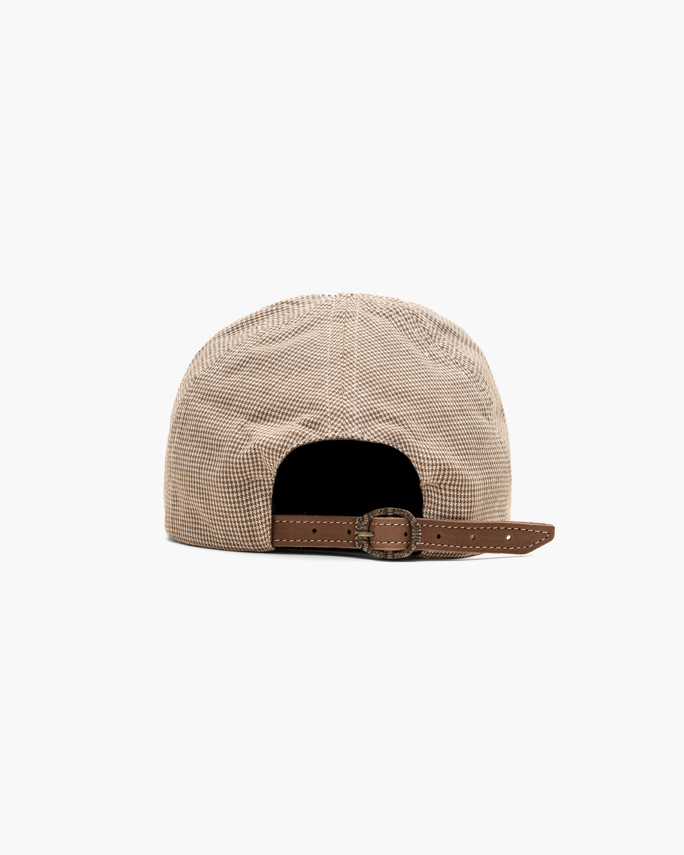 Boné Dad Hat "Pied Poule" Bege