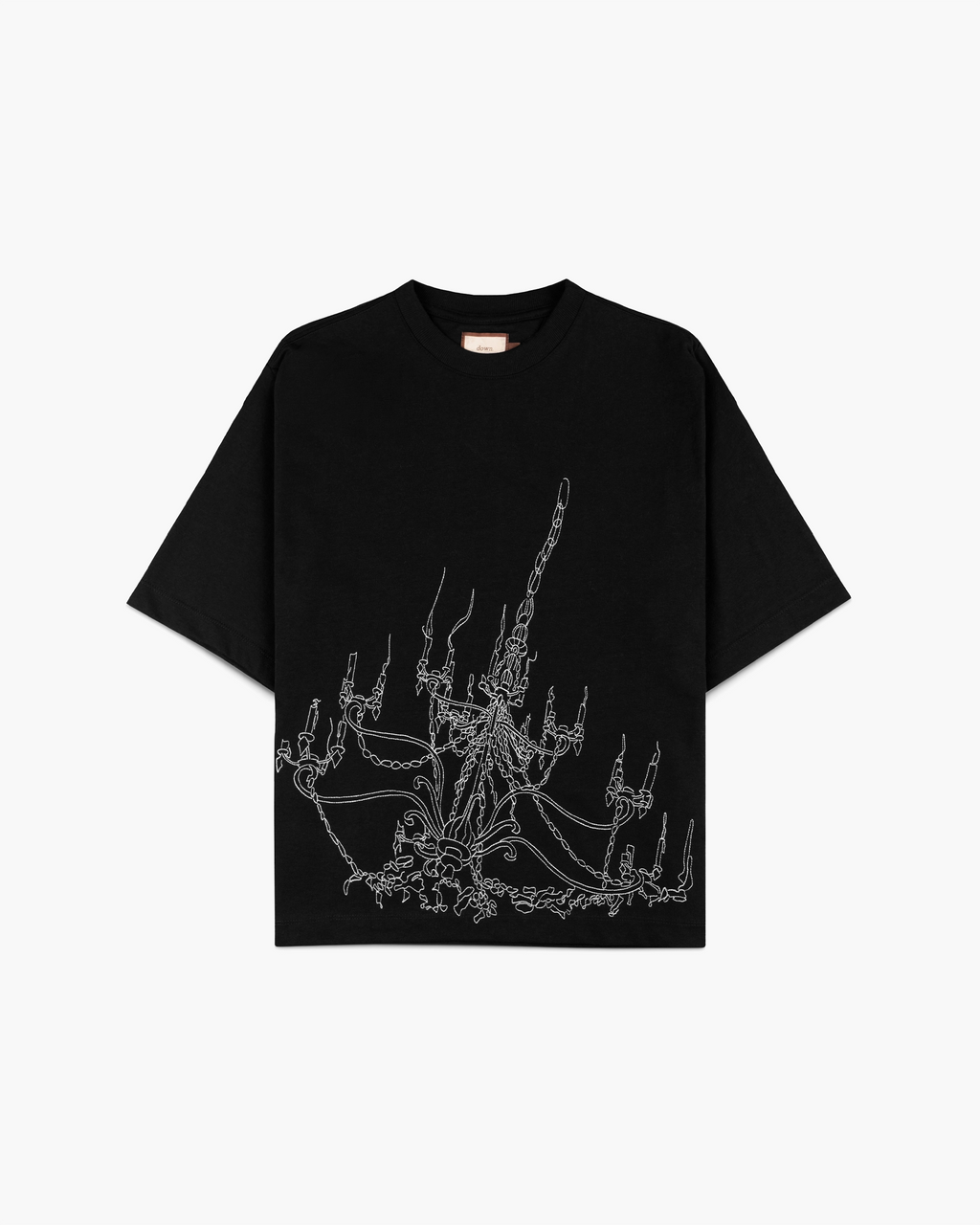 Camiseta "Chandelier" Preta