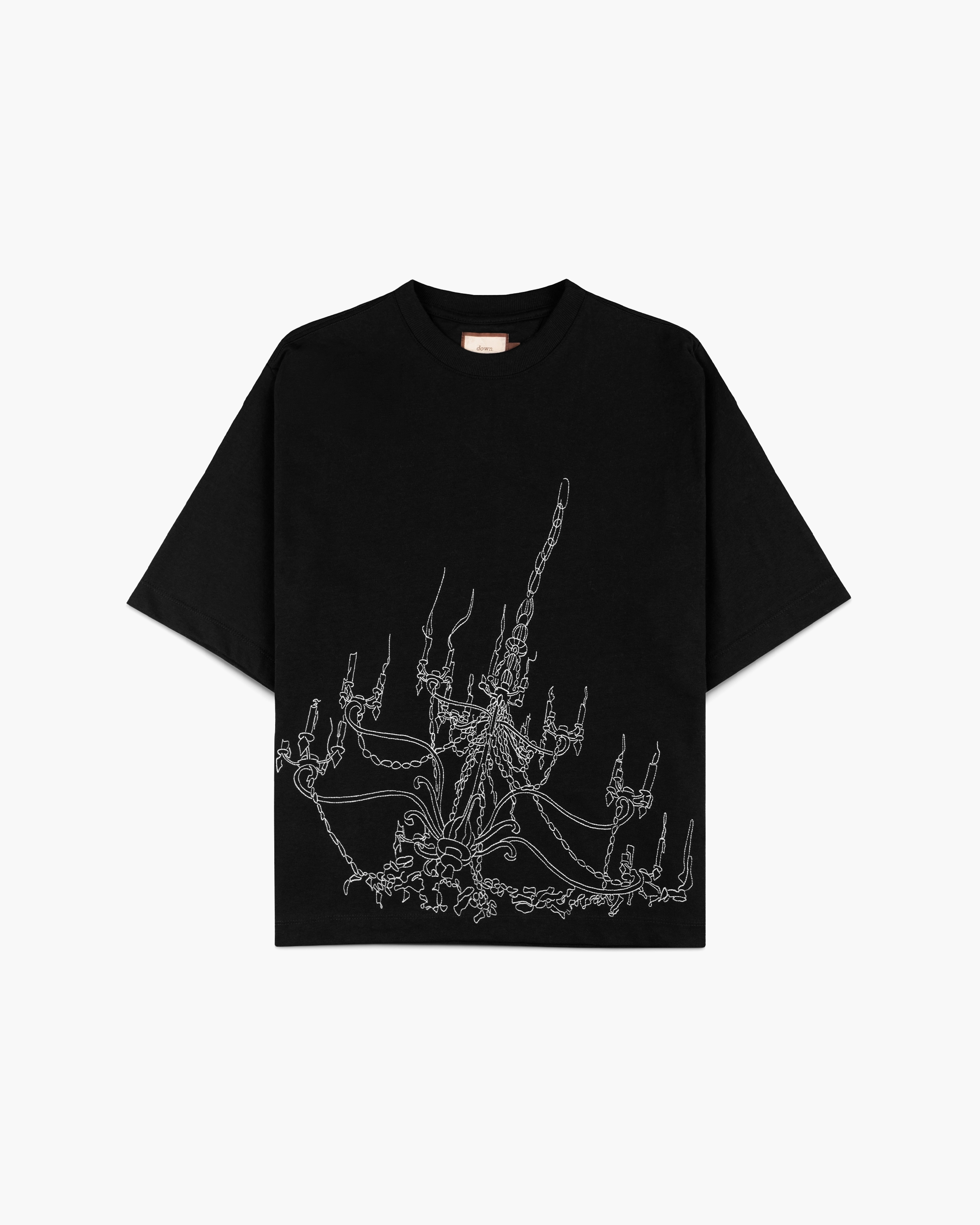 Camiseta "Chandelier" Preta