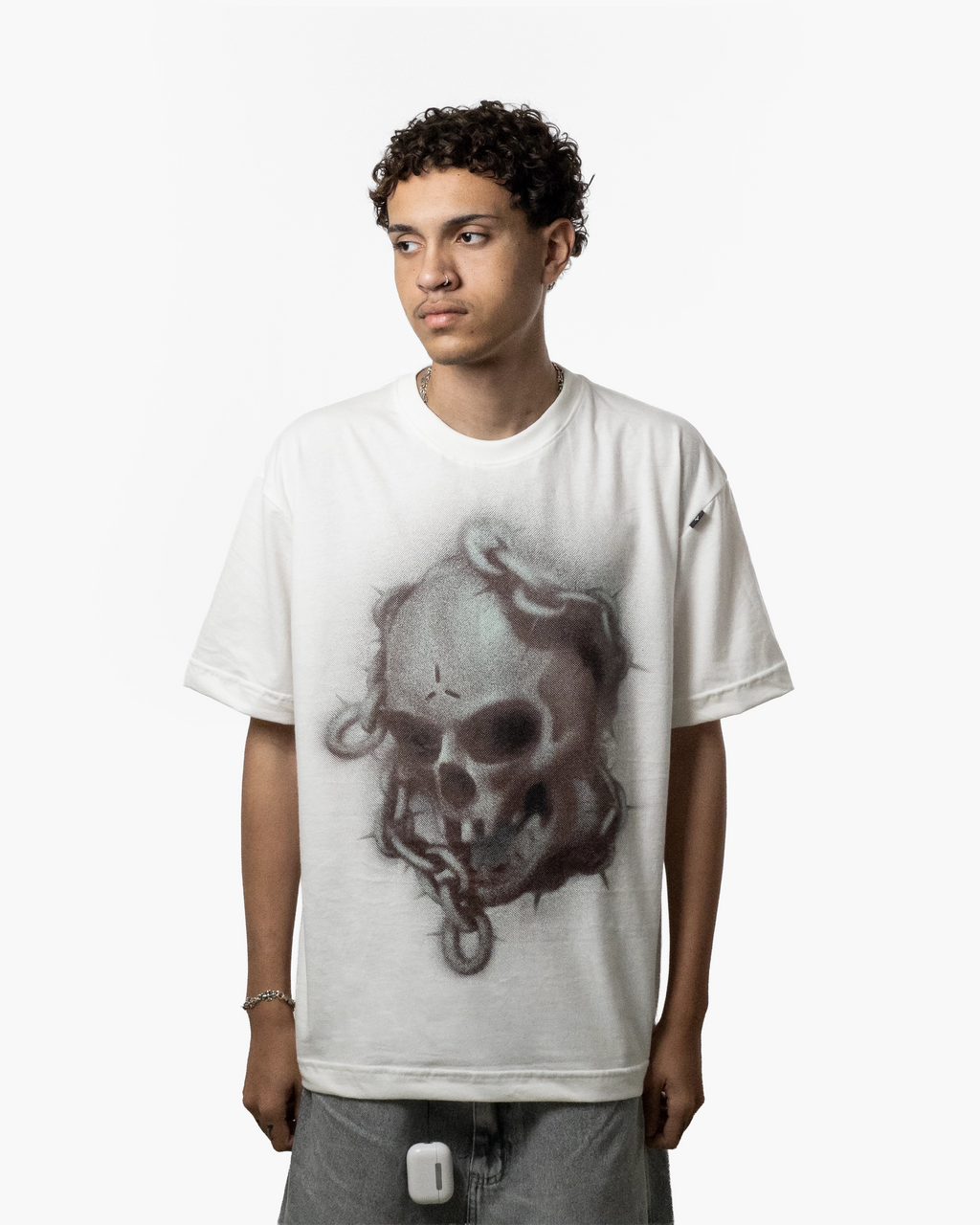 Camiseta "Skull" Branca