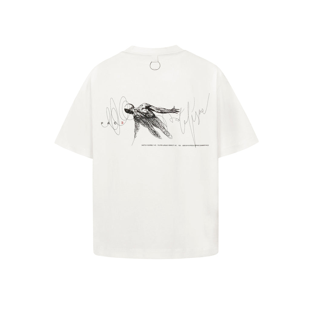 Camiseta “Sketch Yourself” Branca