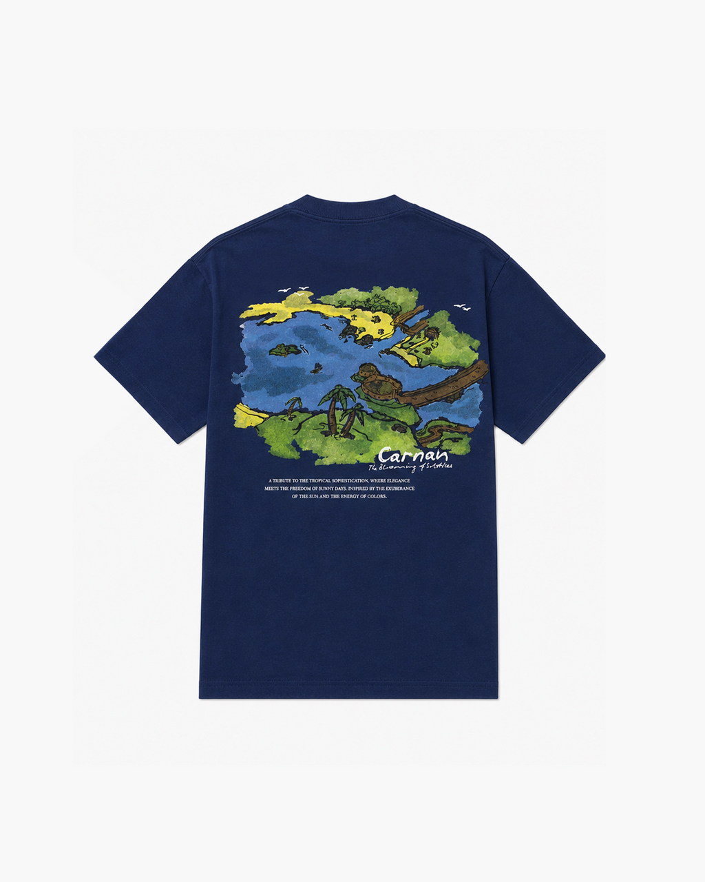Camiseta "Landscape" Marinho