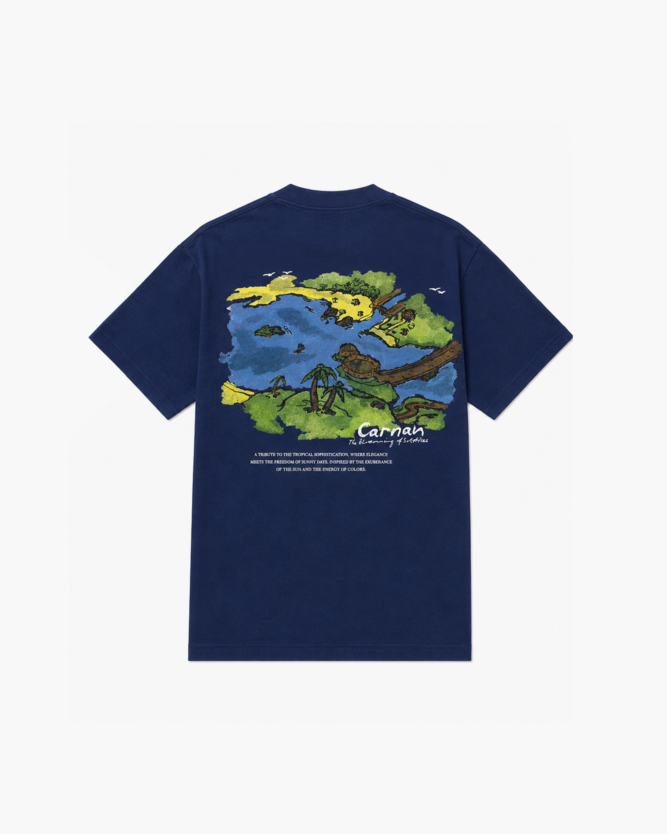Camiseta "Landscape" Marinho