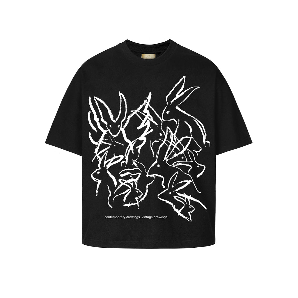 Camiseta “Vintage Drawing” Preta