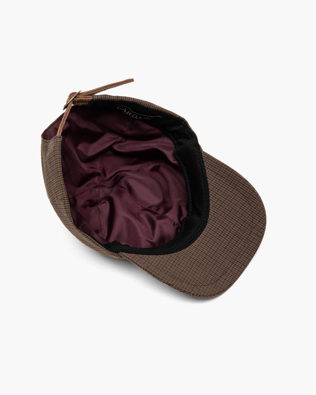 Boné Dad Hat "Xadrez" Marrom
