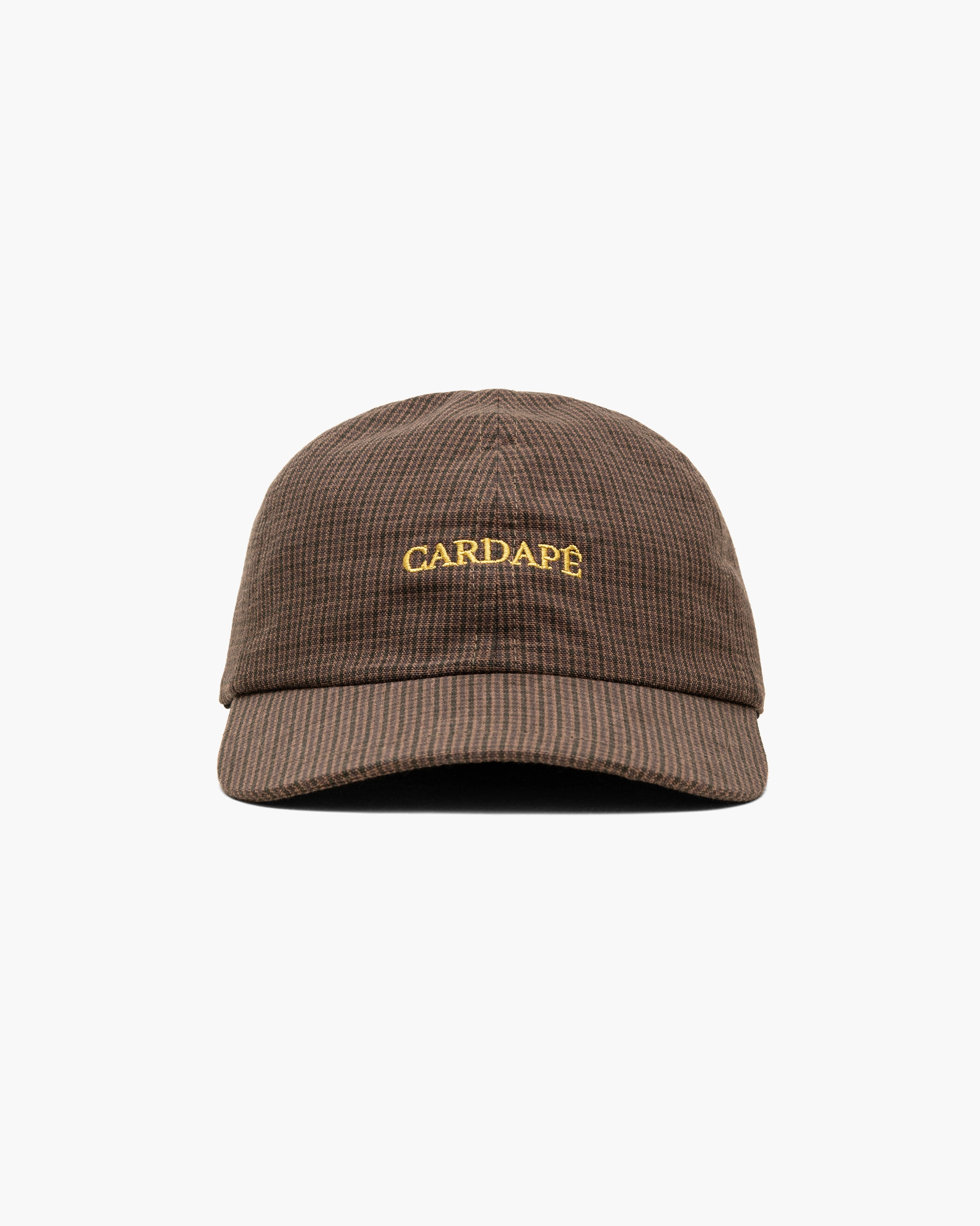 Boné Dad Hat "Xadrez" Marrom