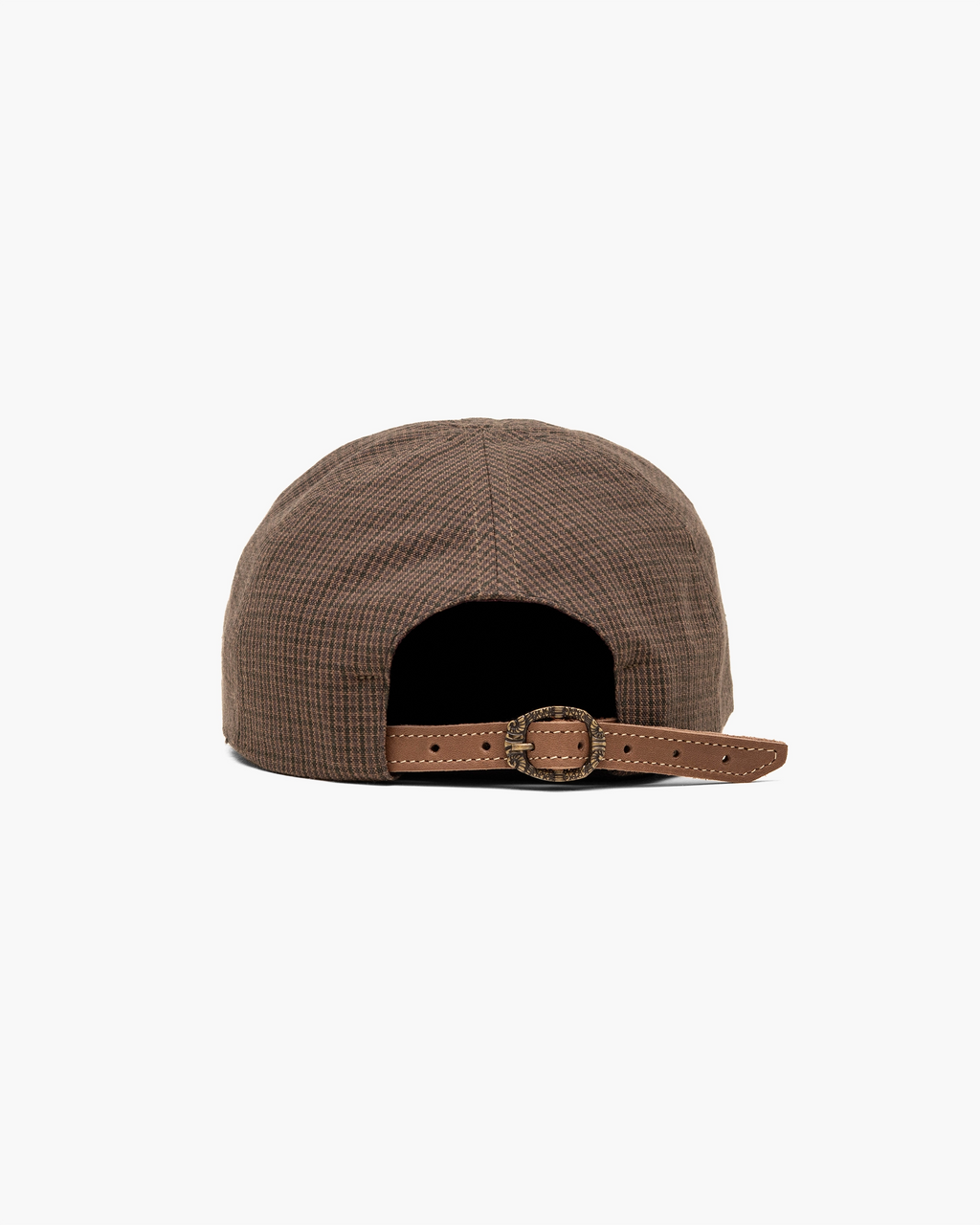Boné Dad Hat "Xadrez" Marrom