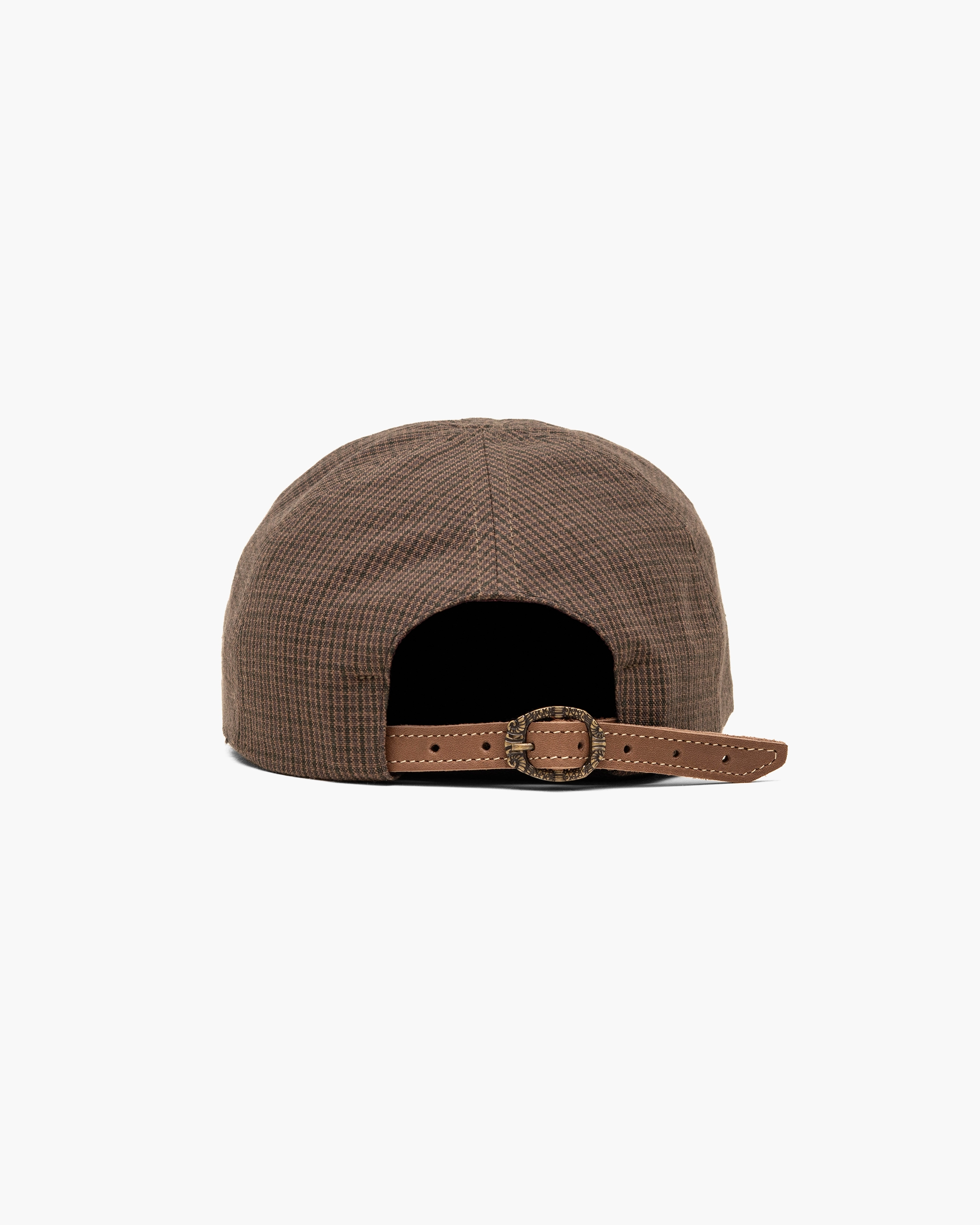 Boné Dad Hat "Xadrez" Marrom