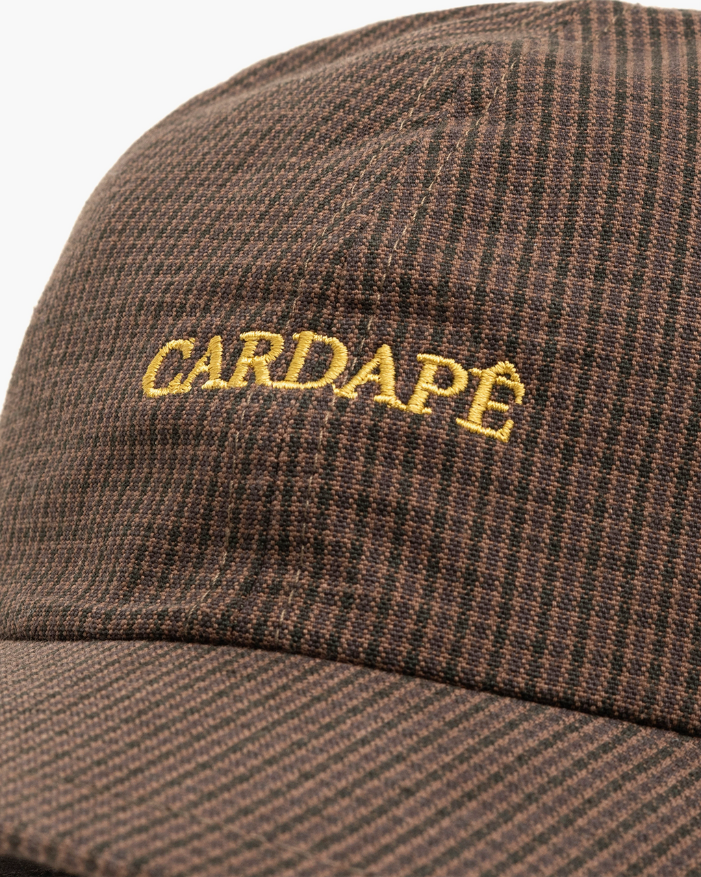 Boné Dad Hat "Xadrez" Marrom