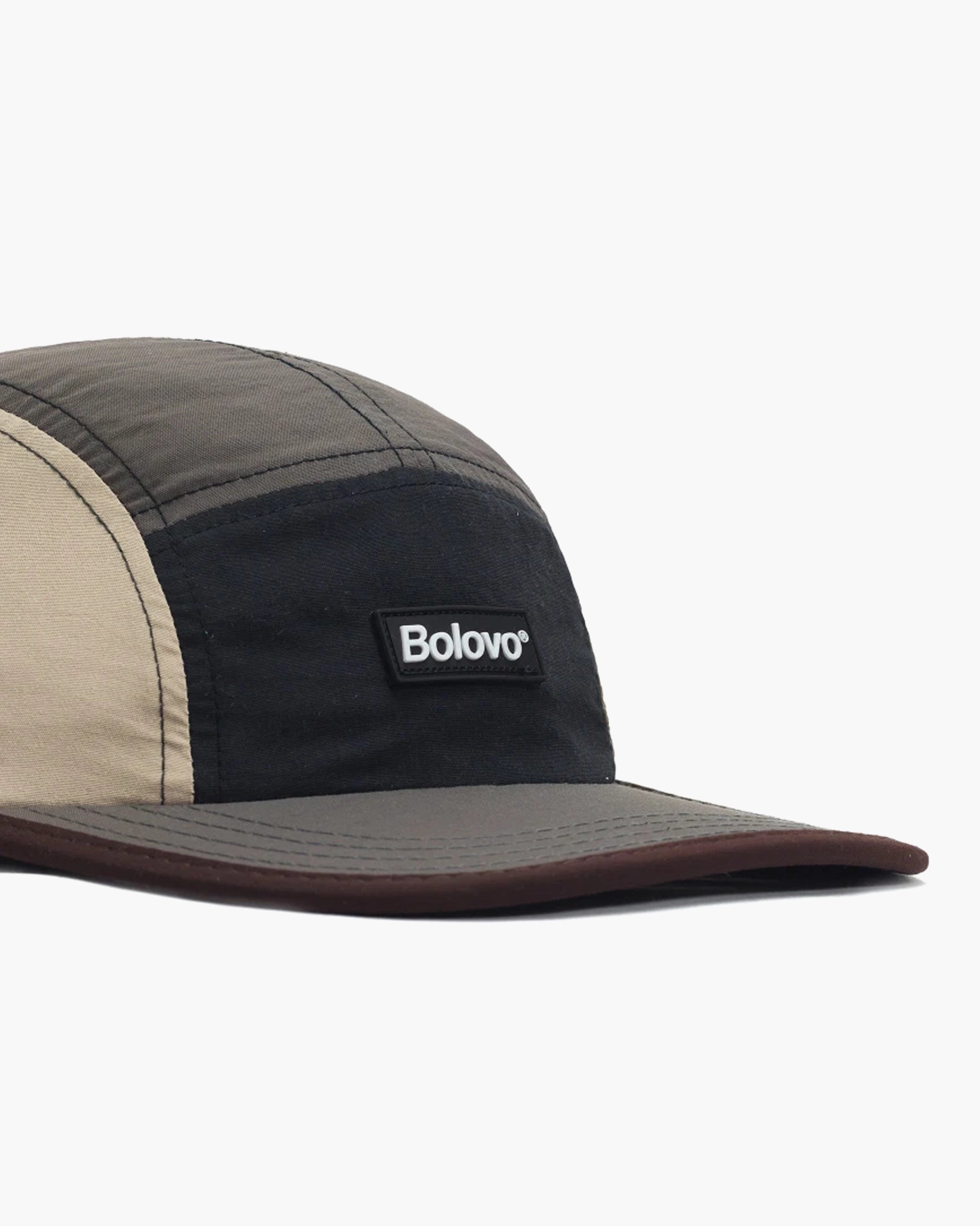 Boné Five Panel "Colorblock" Marrom
